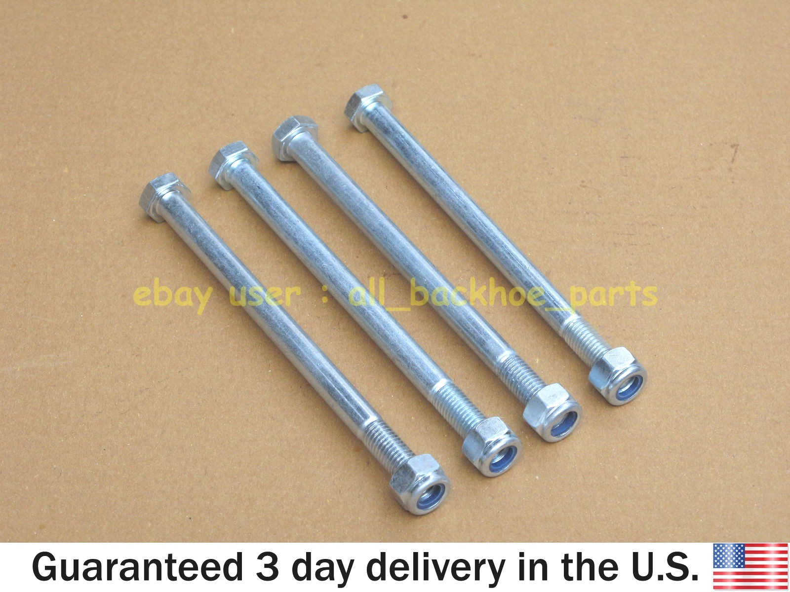 JCB BACKHOE - BOLT & NUT M12 x170, PACK OF 4 PCS. ( PART # 1315/3527Z)