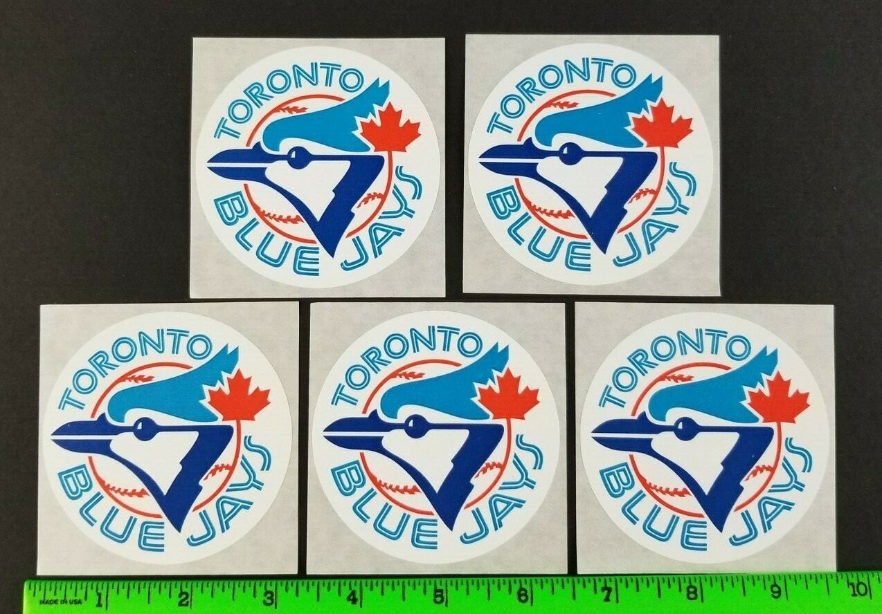 Vintage (Lot of 5) 1980's Toronto Blue Jays Baseball Decal Stickers