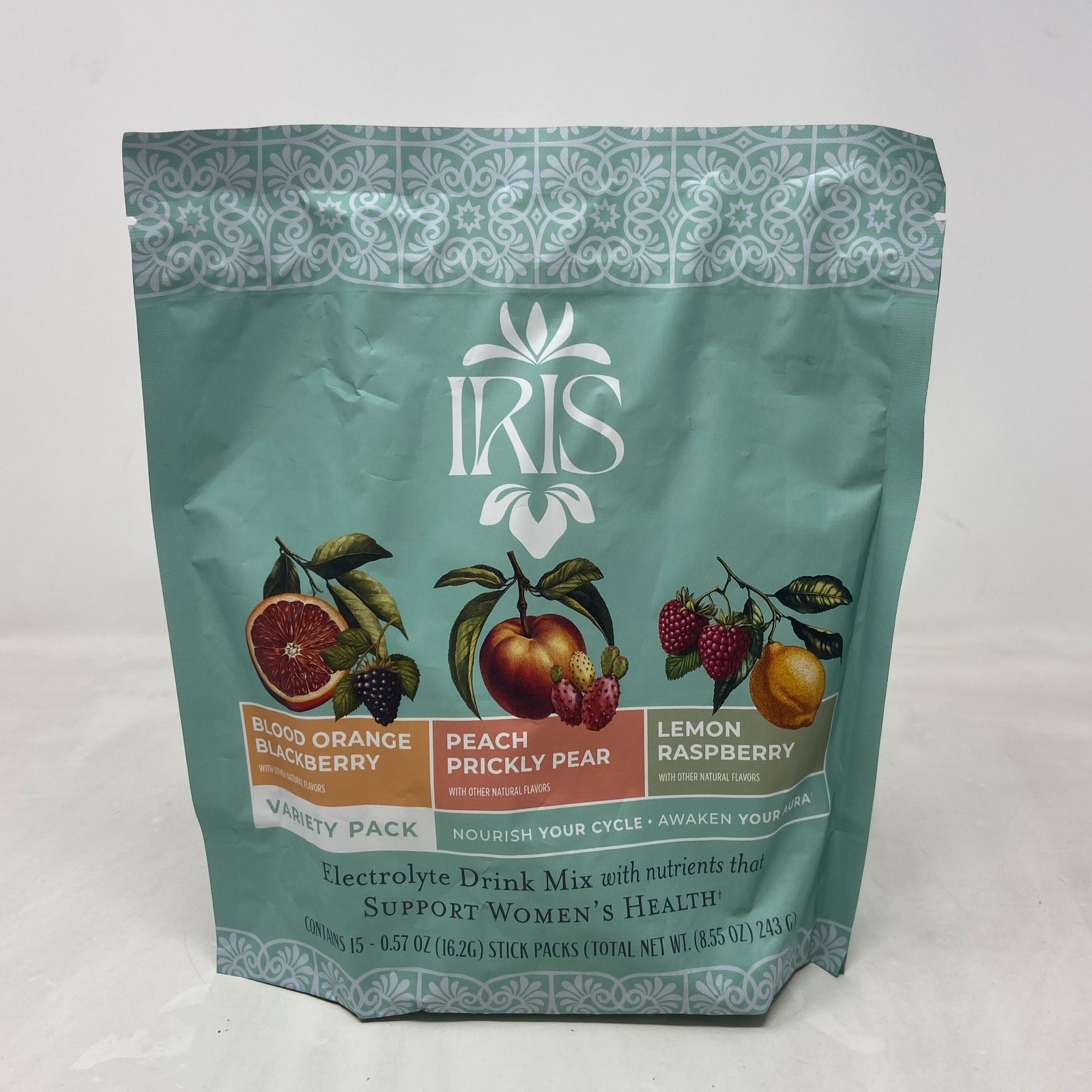 IRIS Electrolyte Drink Mix Variety 15ct Blood Orange/Peach/Lemon