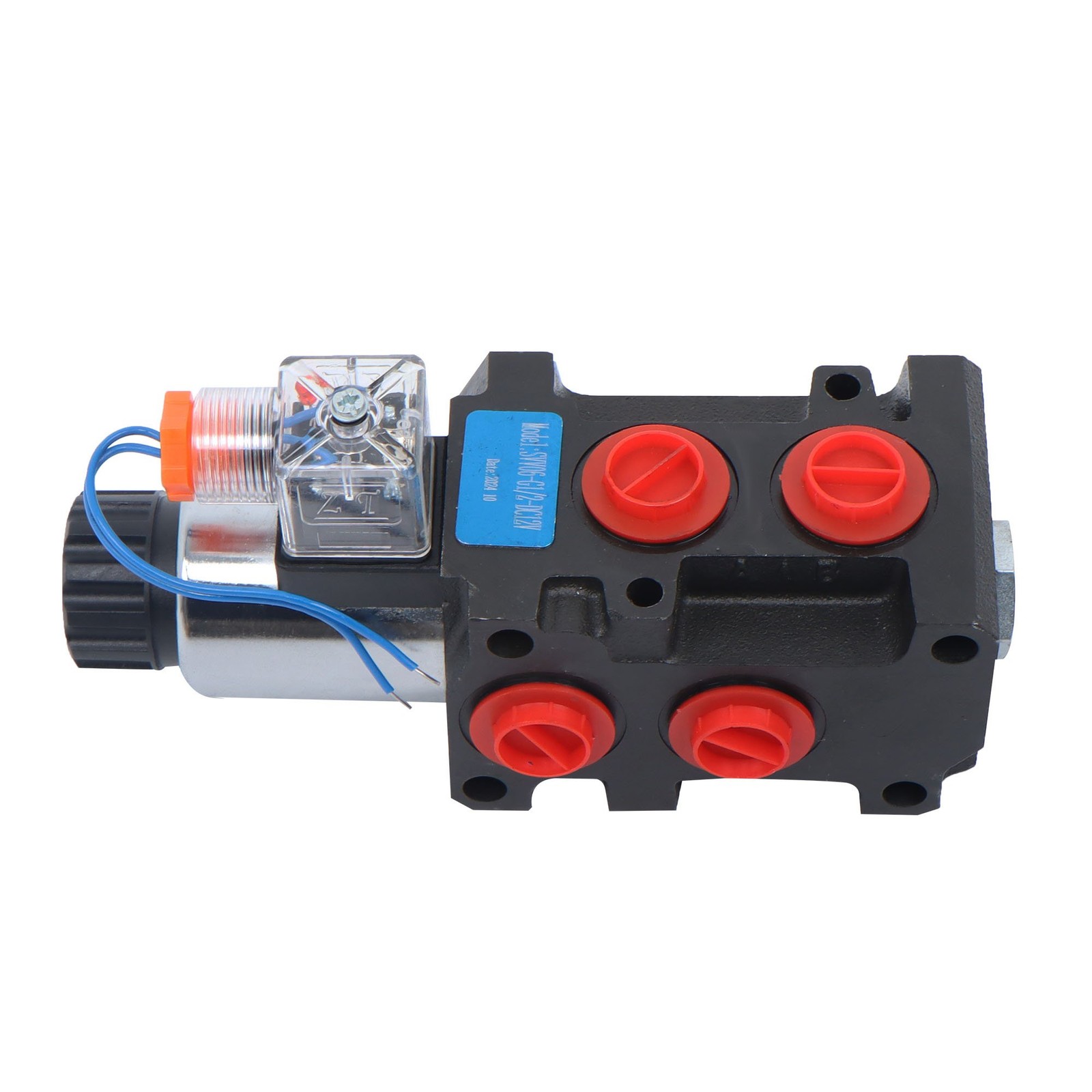 13GPM 12V DC Hydraulic Adjustable Variable Flow Control Valve 6 Port