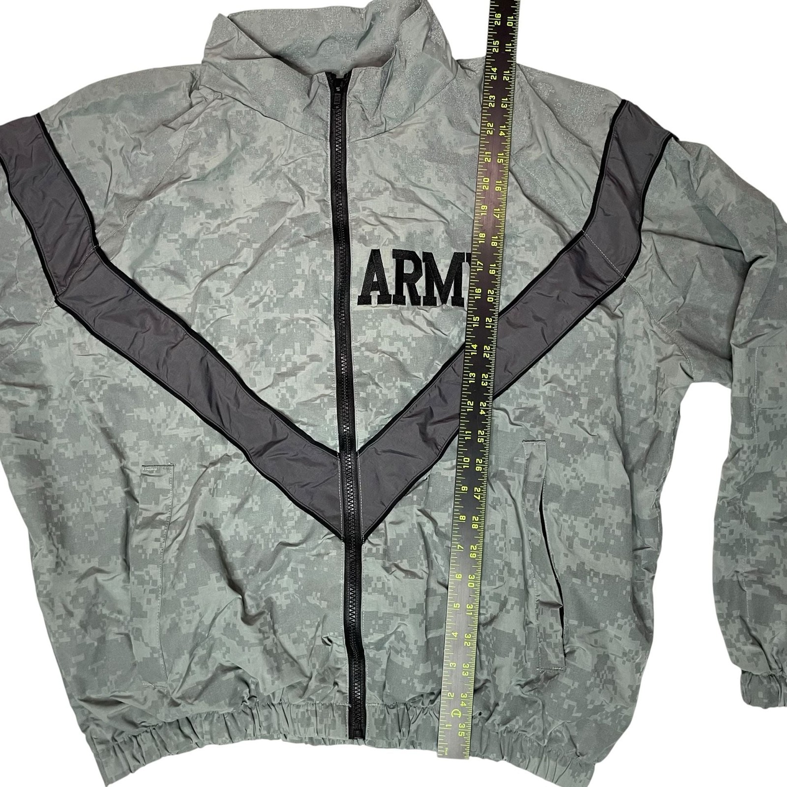 US Army PFU Jacket Digital Camo Windbreaker Small Regular