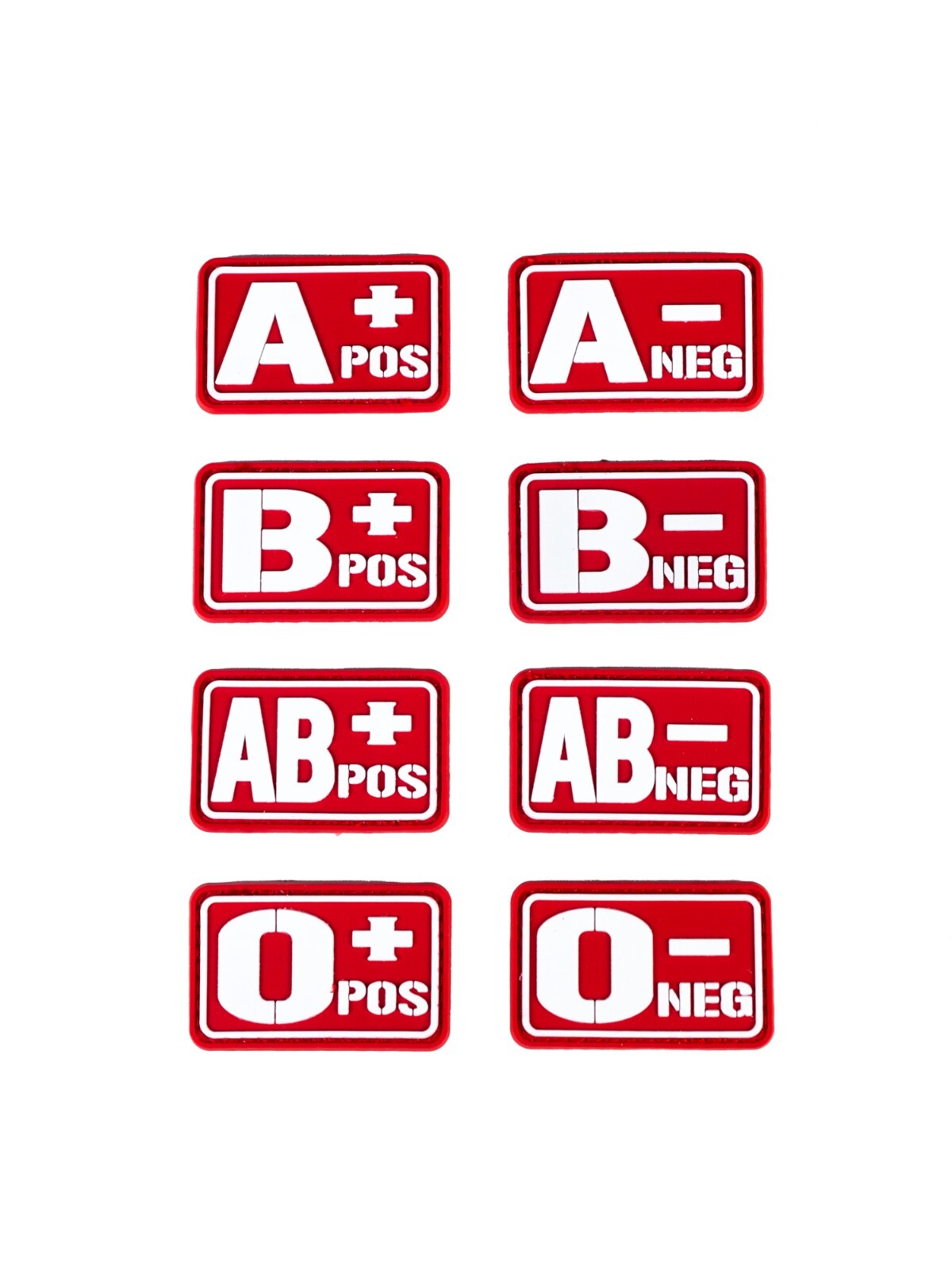 Blood Type Hook and Loop Patch - Emergency Medical