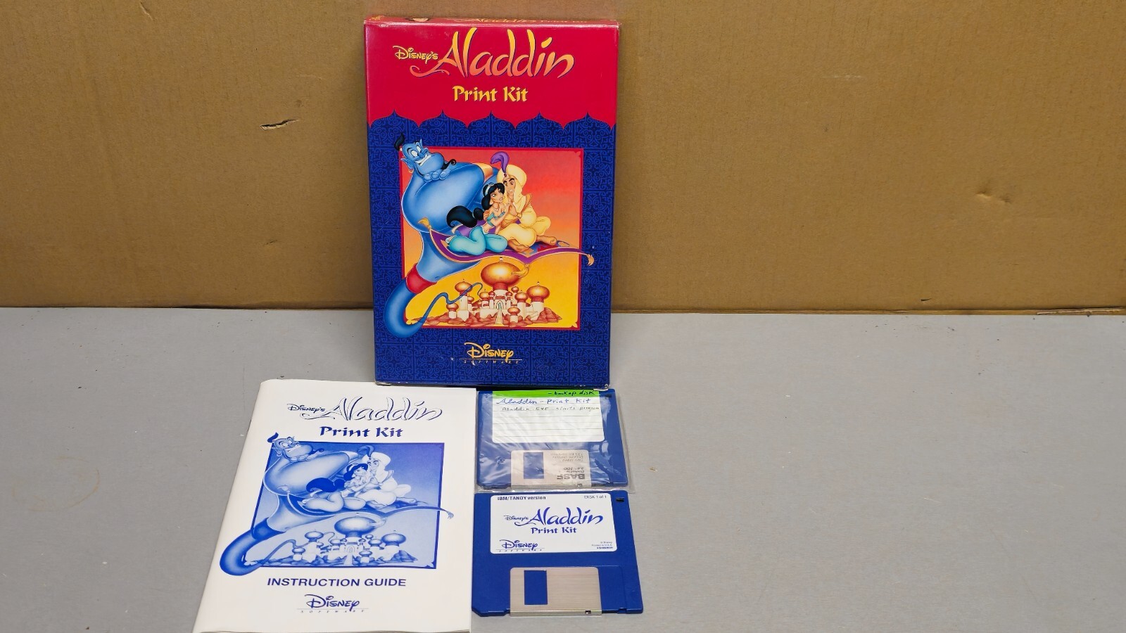 Big Box Software Disney Aladdin Print Kit IBM 3.5