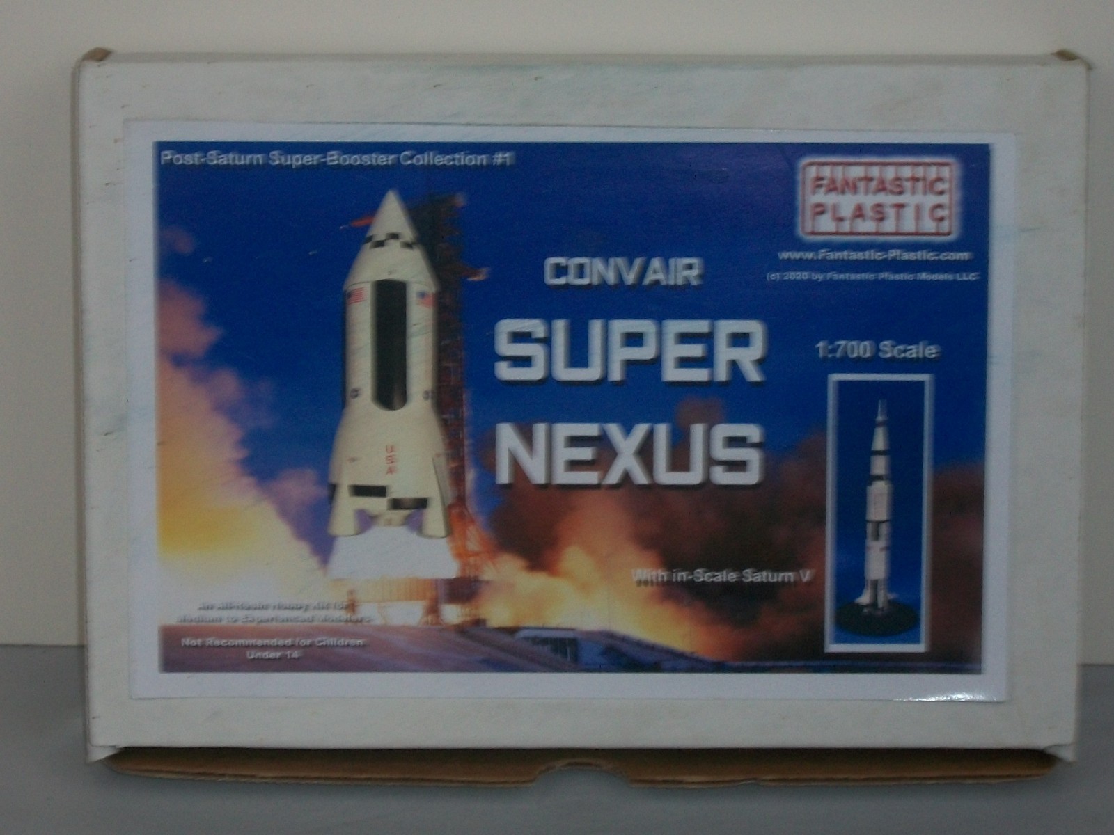 Fantastic Plastic 1/700 Scale Convair Super Nexus With In-Scale Saturn V