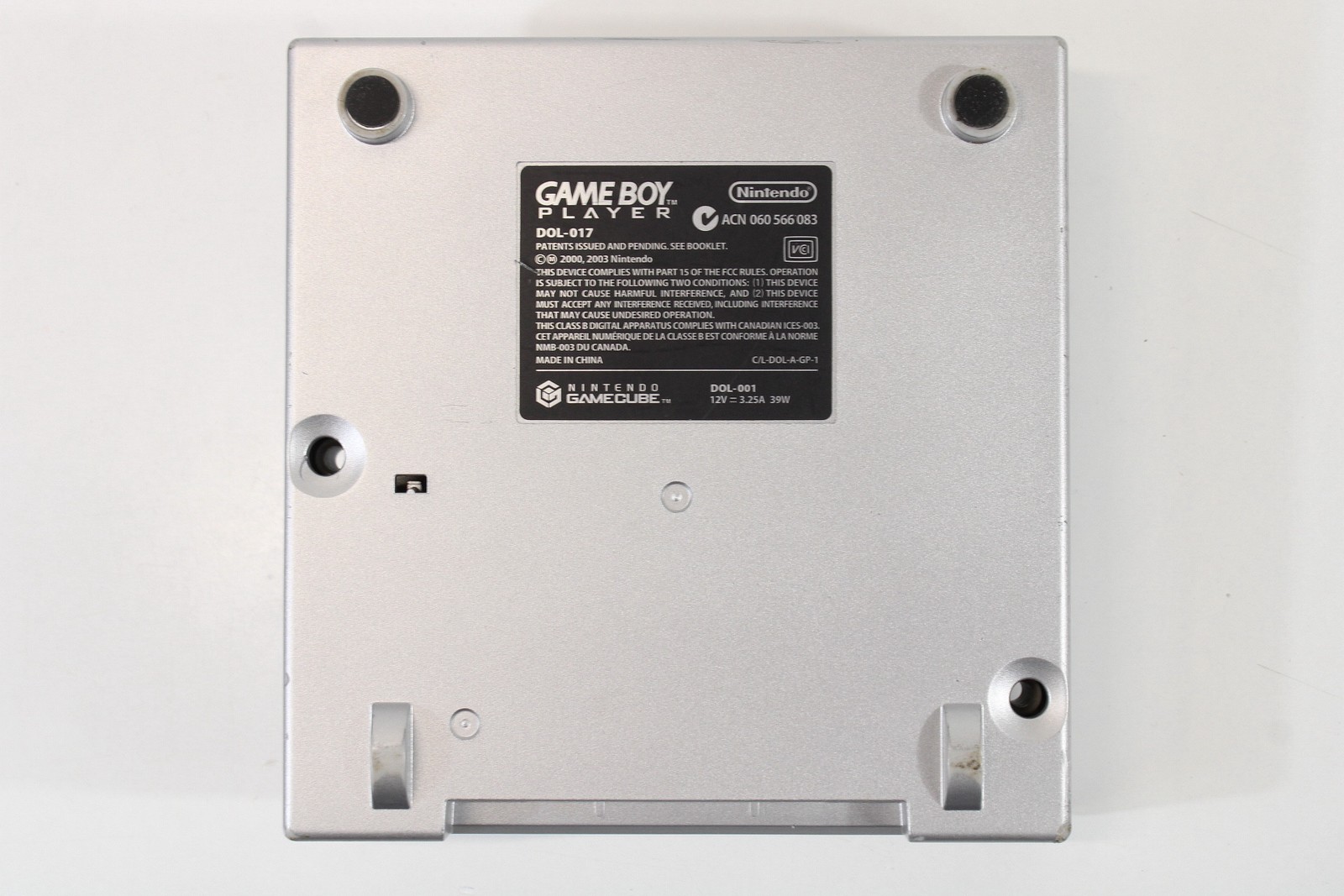 Nintendo GameCube Gameboy Advance GBA Player Replacement Shell Only Silver KPG62