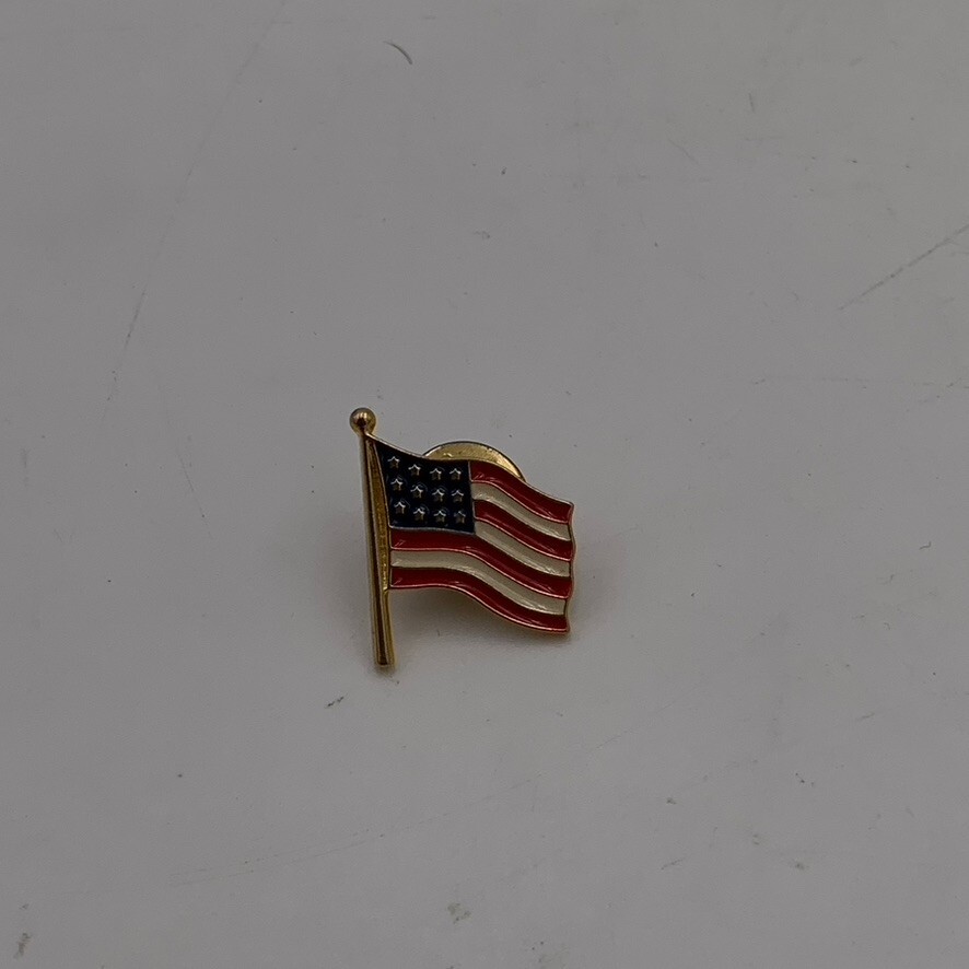VTG 9/11 United We Stand Twin Towers USA Flag Patriot Pin Tie  Harley Rider