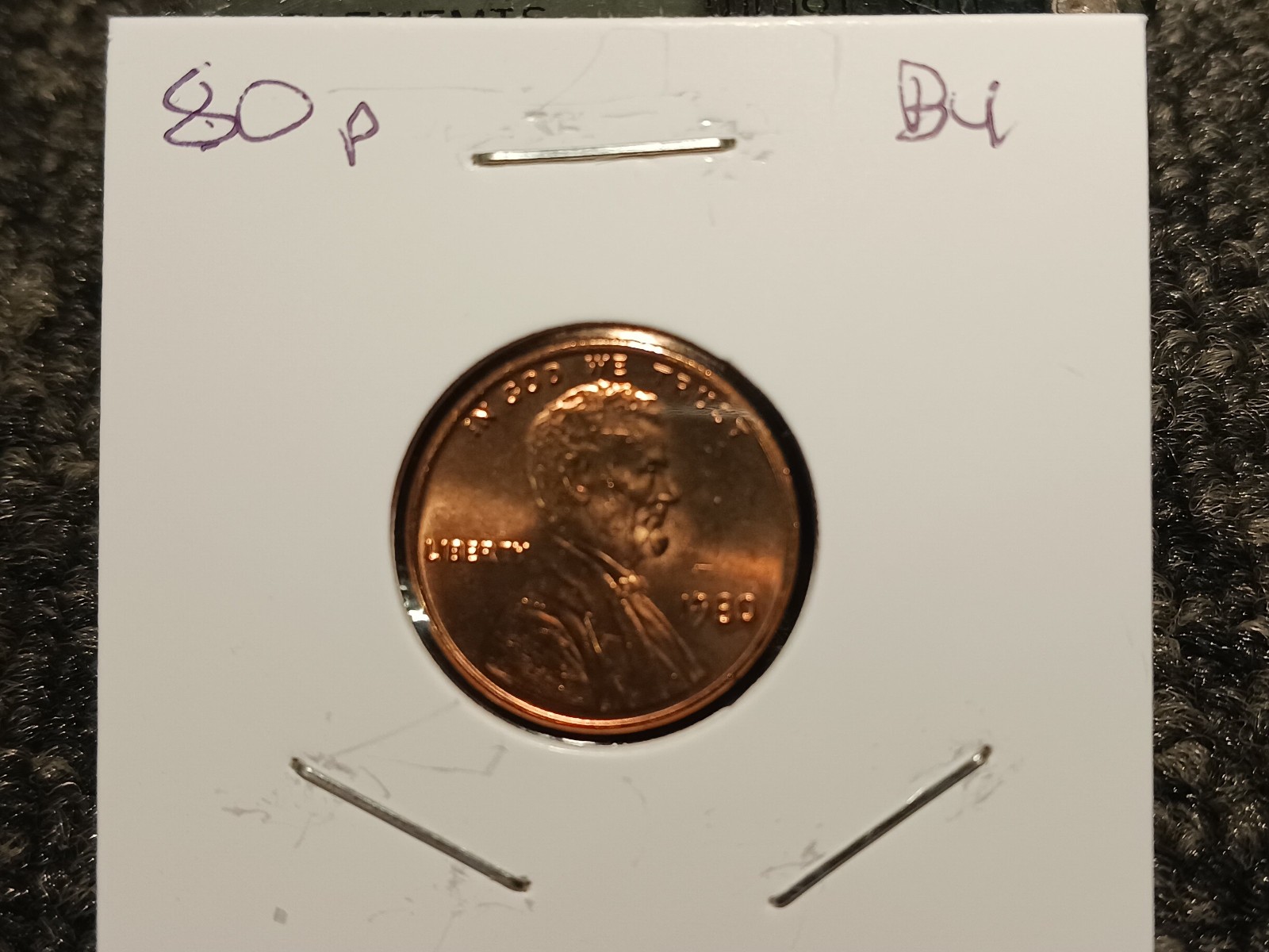 1980 P - Lincoln Cent BU