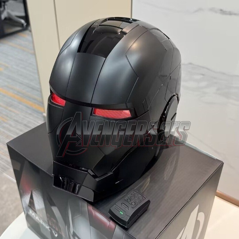 Iron Man 1:1 MK5 Black Mask Jarvis Deformable Voice Control Wearable Helmet Gift