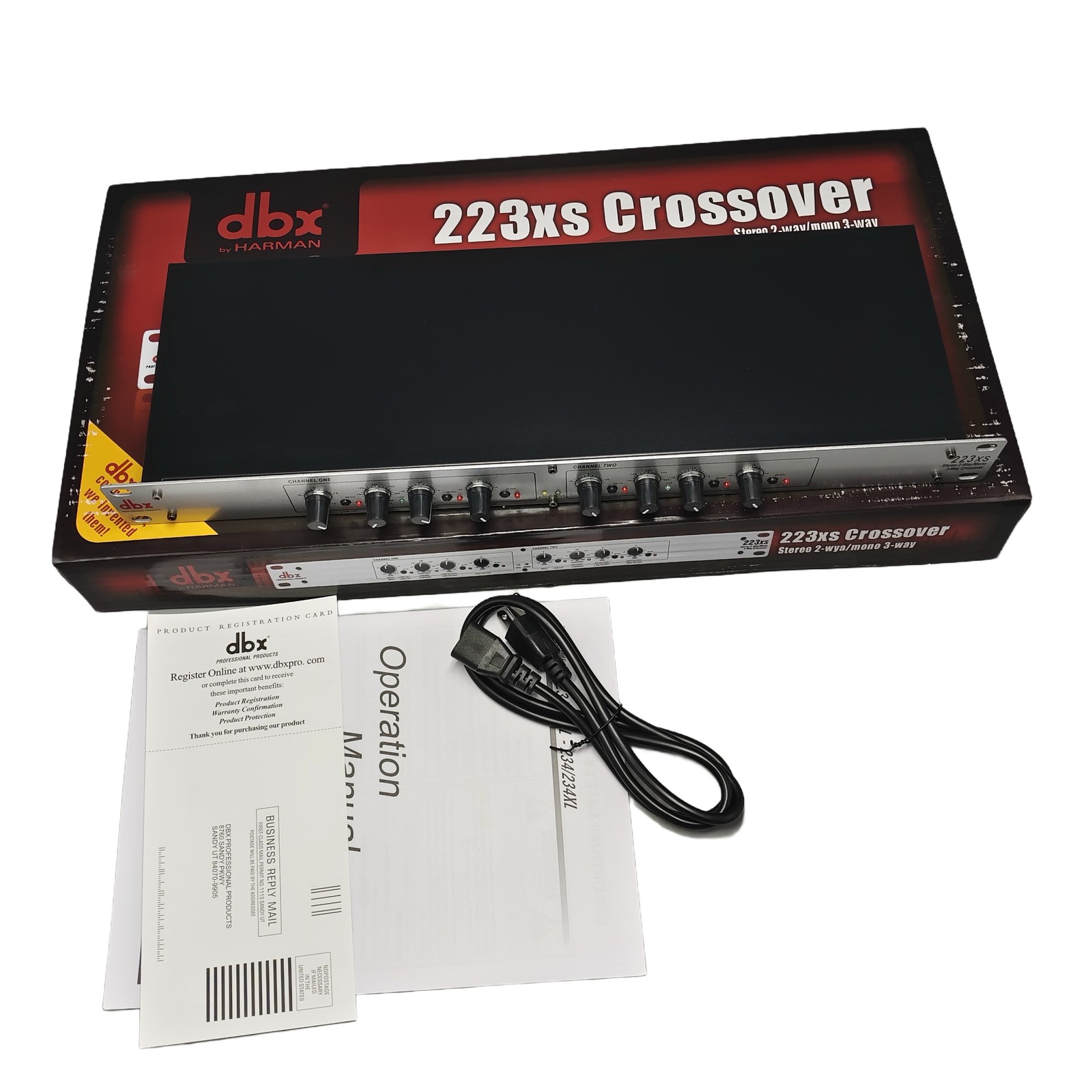 NEW dbx 223xs Stereo 2-Way, Mono 3-Way Crossover
