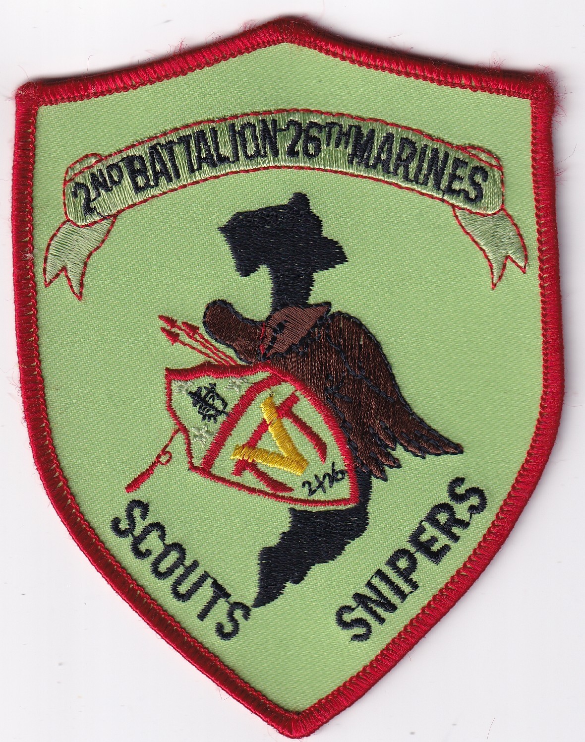 2nd BN 26th Marines Scout Snipers vets patch Vietnam US Marine Corps USMC