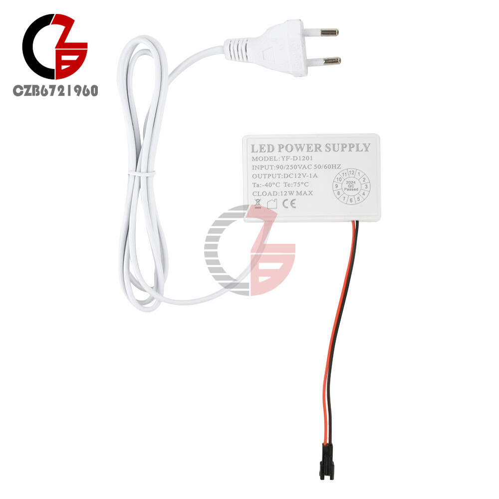 AC 90-250V to DC 12V 1A 12W Infinitely Dimming Touch Sensor Switch LED Driver