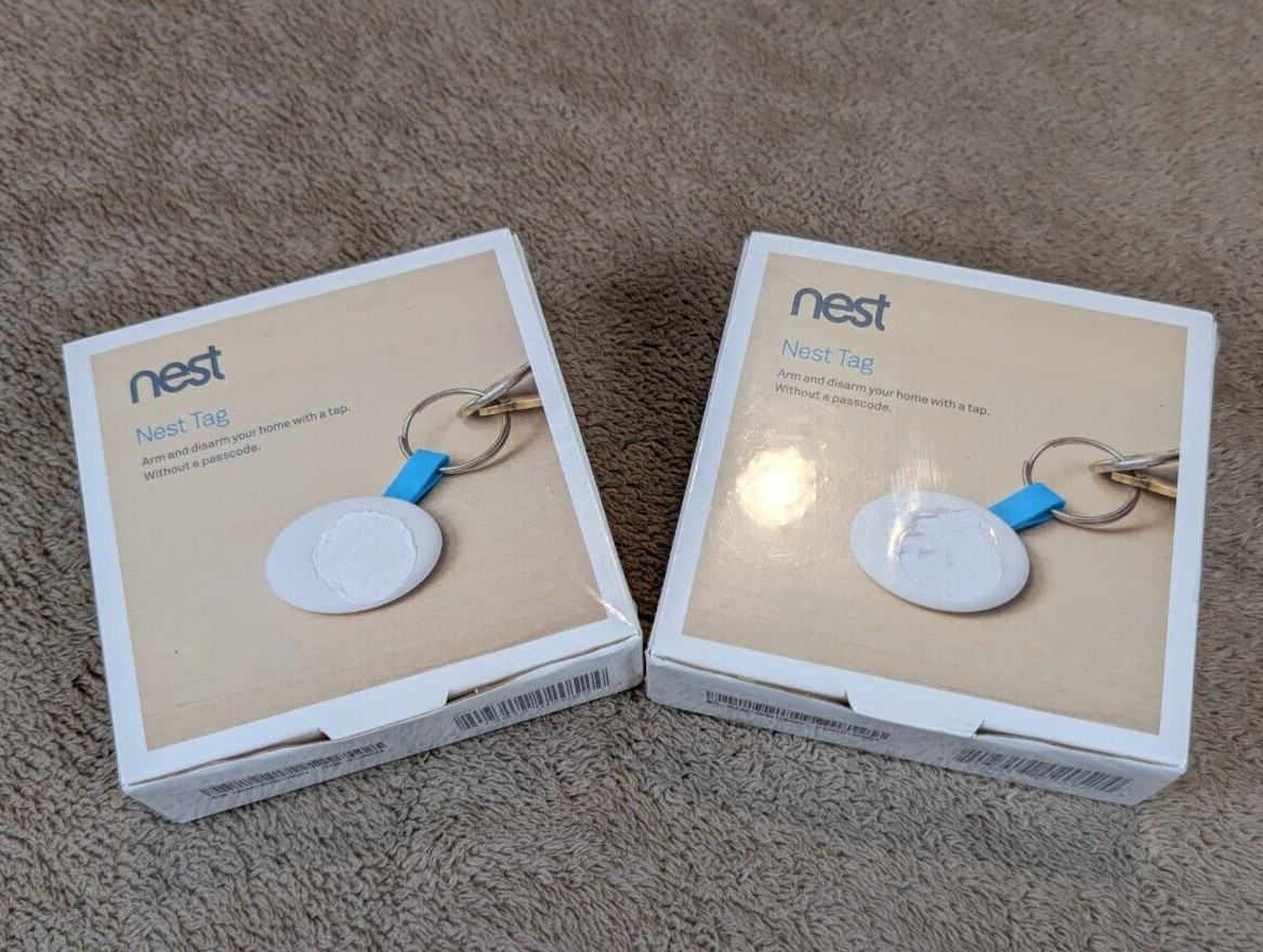 Two NIB Unopened Nest Tag s Item H13000ES Both Unused