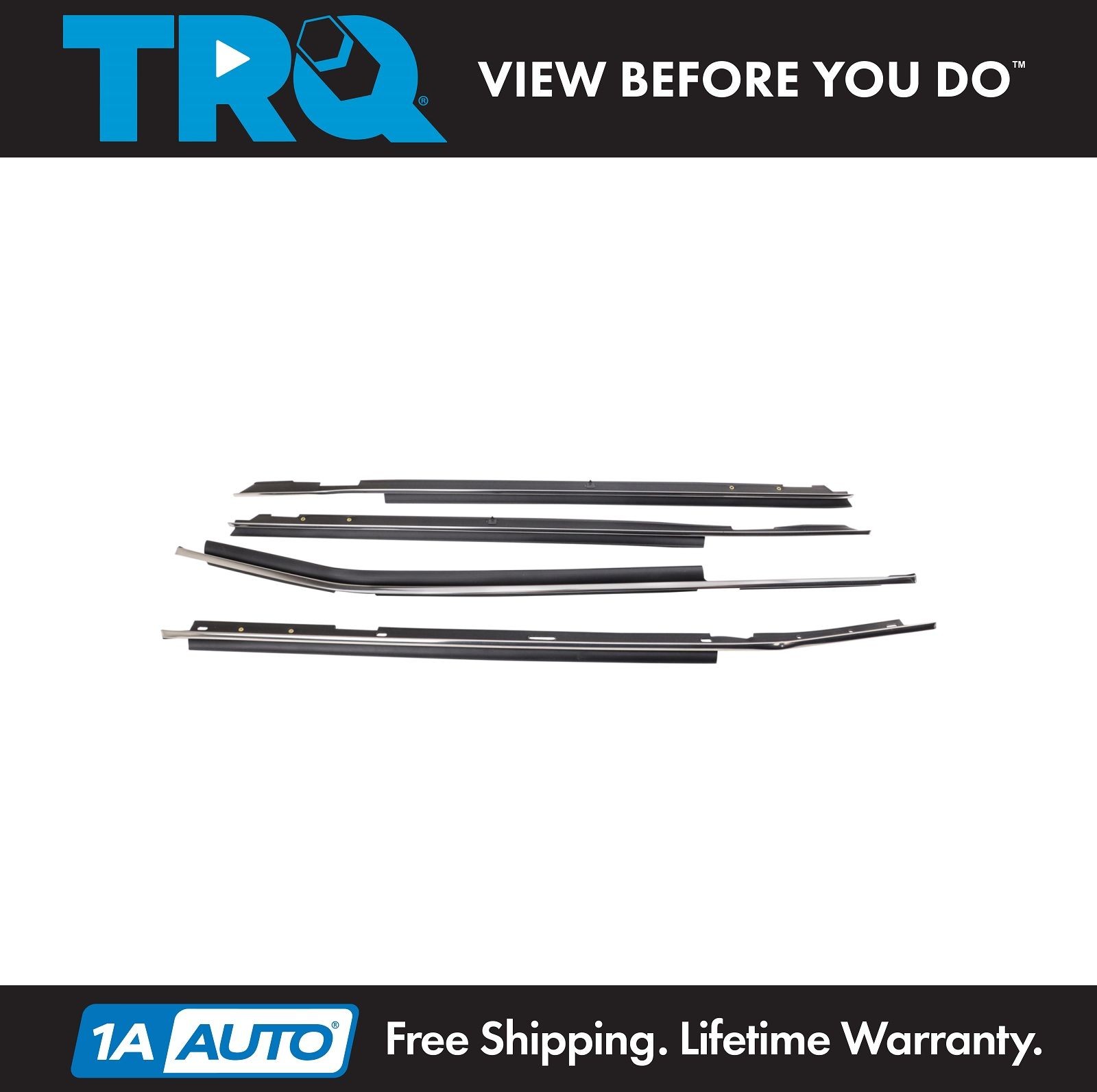 TRQ Door Window Belt Weatherstrip Kit Fits Chevrolet Oldsmobile Pontiac