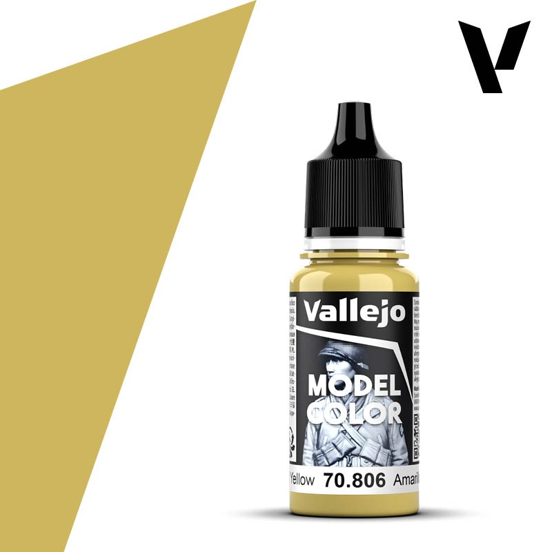 Vallejo German Yellow Model Color 17ml Acrylic Paint 70.806