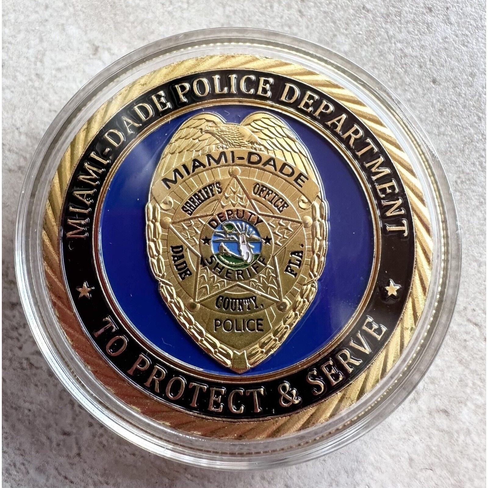 MIAMI-DADE Police Office Dept. Challenge Coin