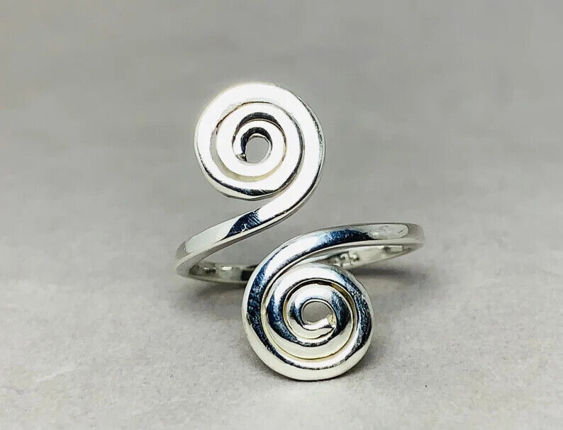 925 Sterling Silver Band& Statement Meditation Ring Handmade Ring All Size