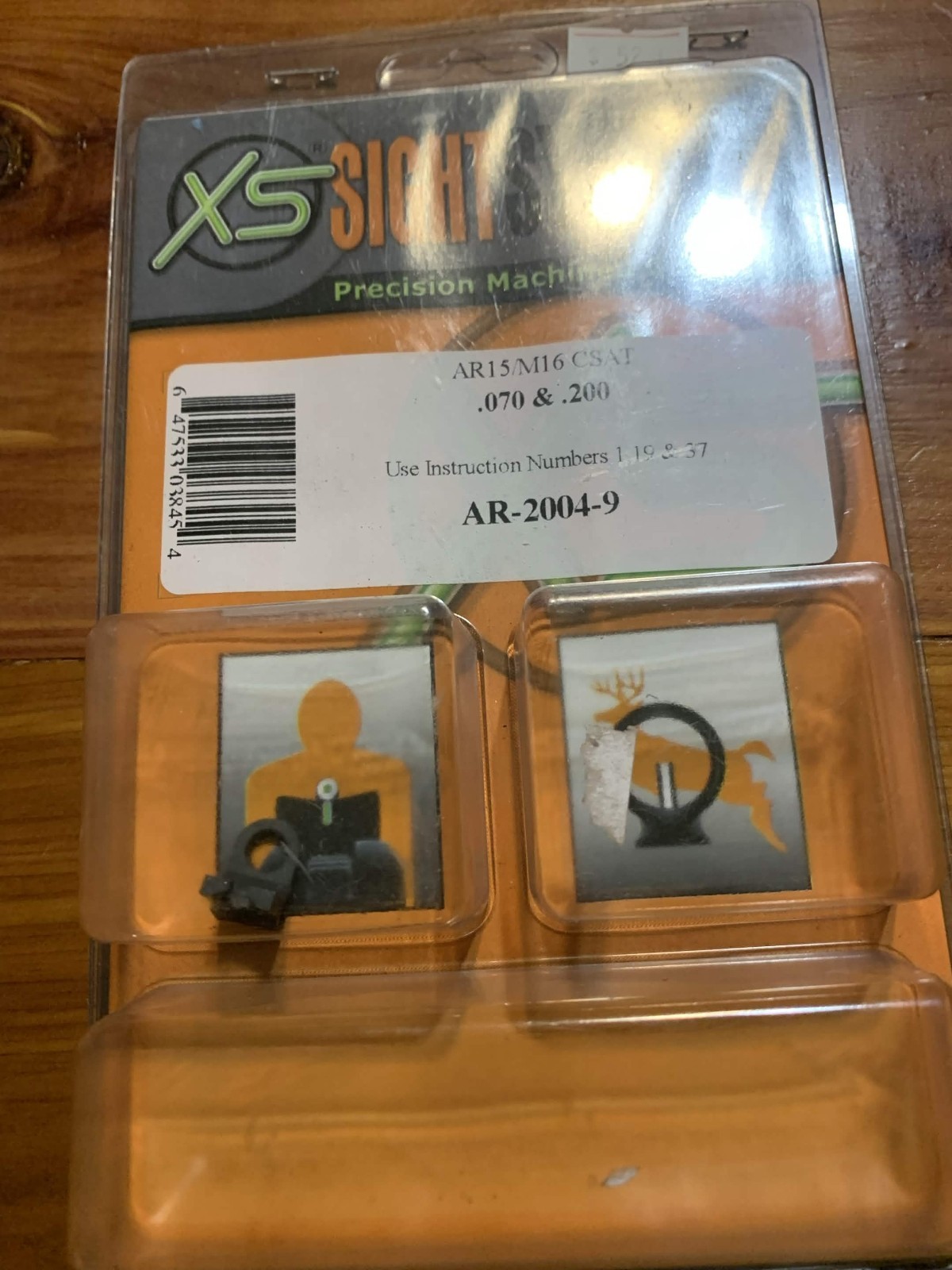 xs sight with parts missing