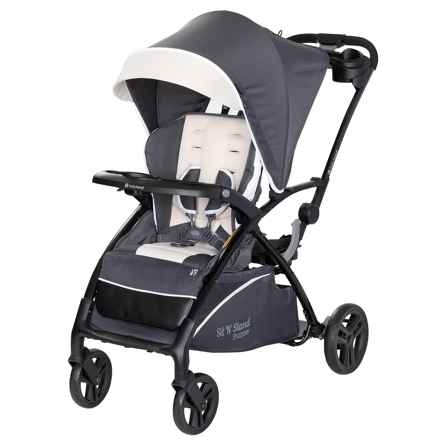 5-in-1 Kids Shopper & Travel Stroller W/ Canopy Visor Storage Basket & 2 Cup