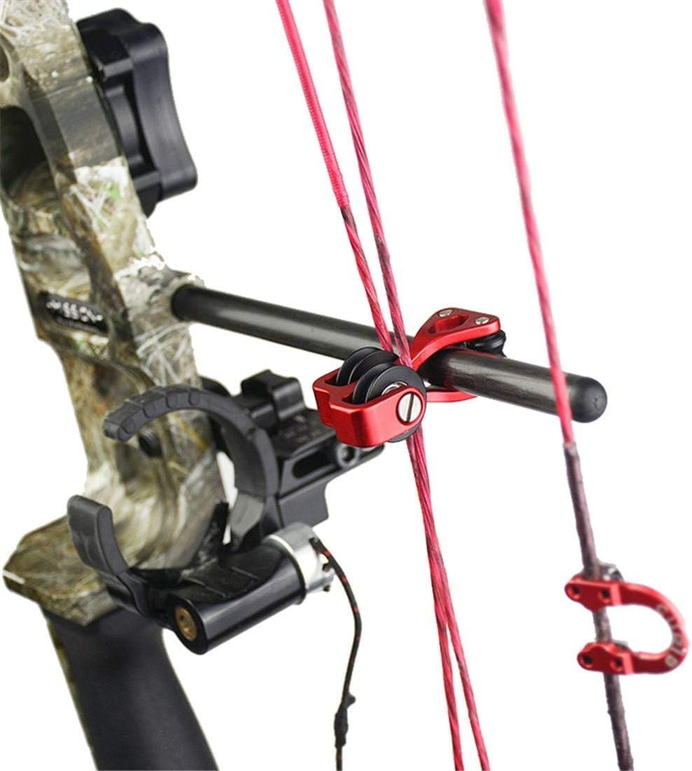 Aluminum Compound Bow Cable Slide Archery String Splitter Roller Black
