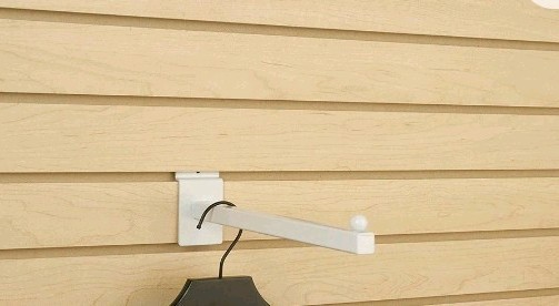 10  Merchandise Display  Hooks A&A/Faceout W/Stop/For movable Walls/White/14",