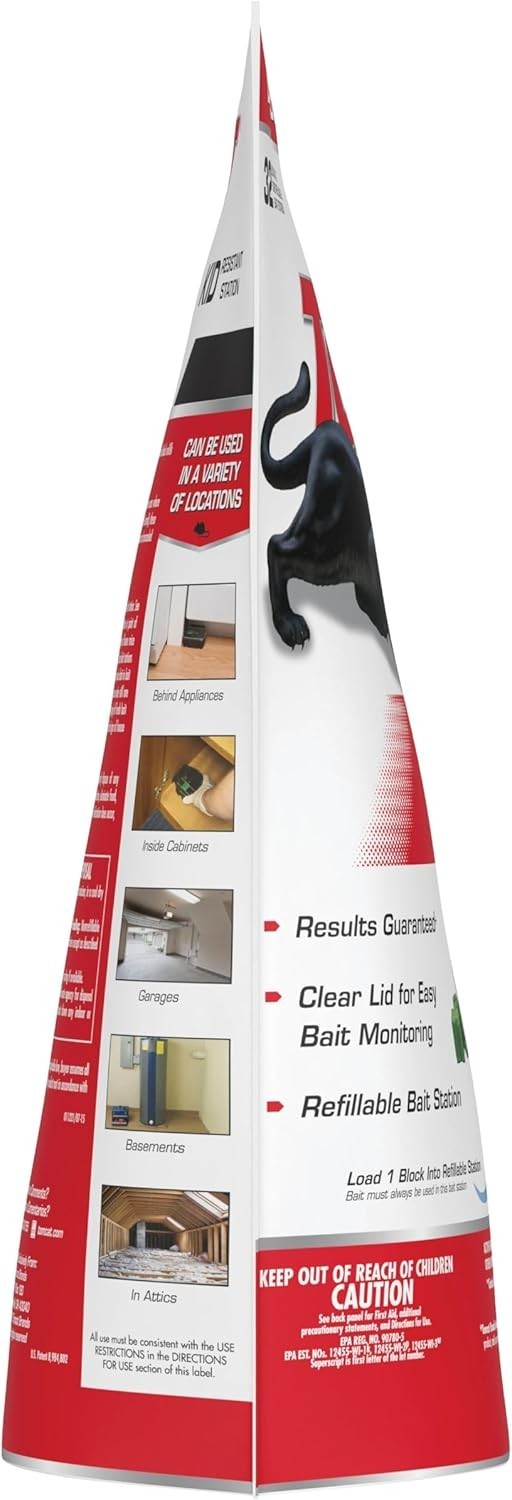 Tomcat Mouse Killer(e Child Resistant Refillable Station Weather-Resistant