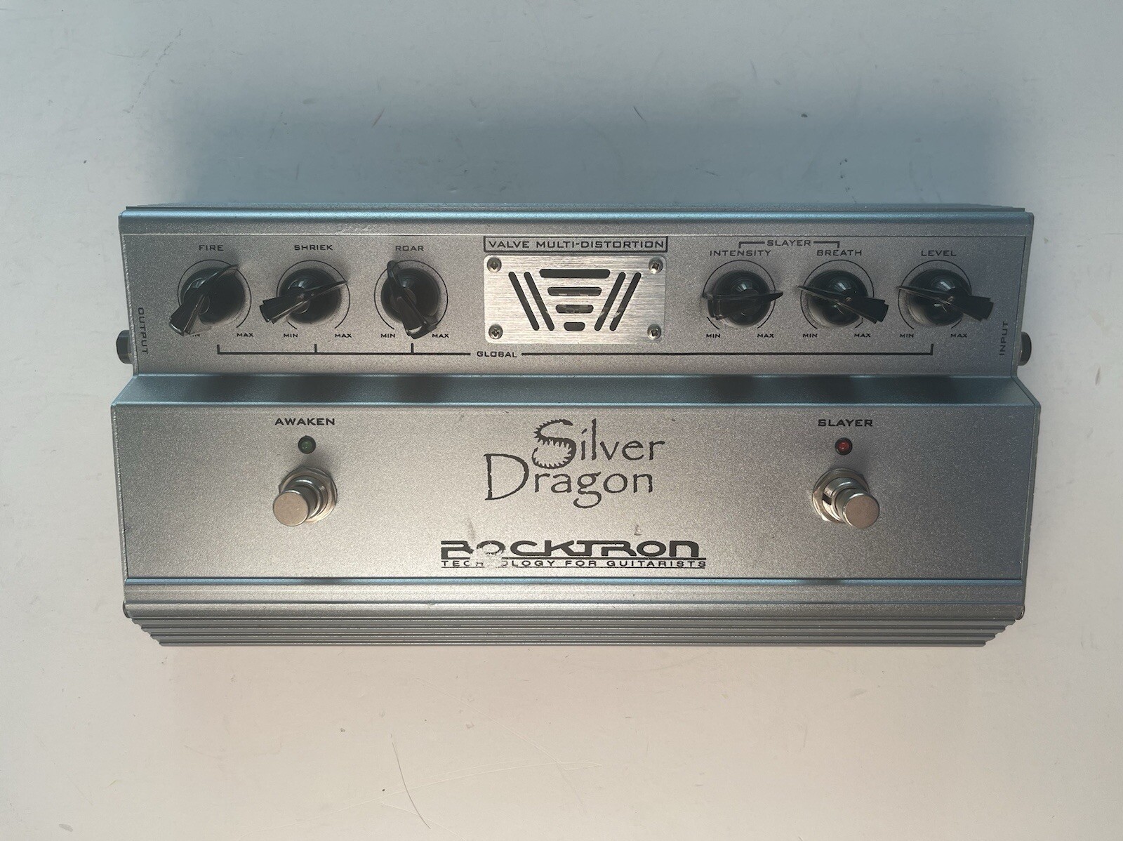 Rocktron Silver Dragon Tube Valve Multi Distortion Guitar Effect Pedal