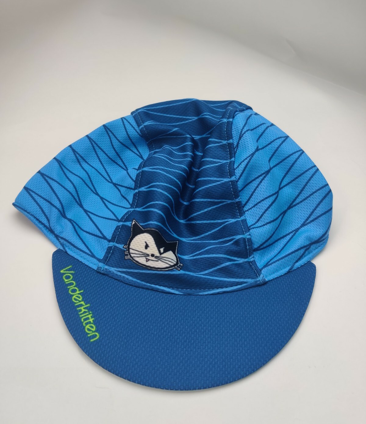 Vanderkitten Blue Bicycle Cycling Cap Hat Ventilated Made Usa One Size.