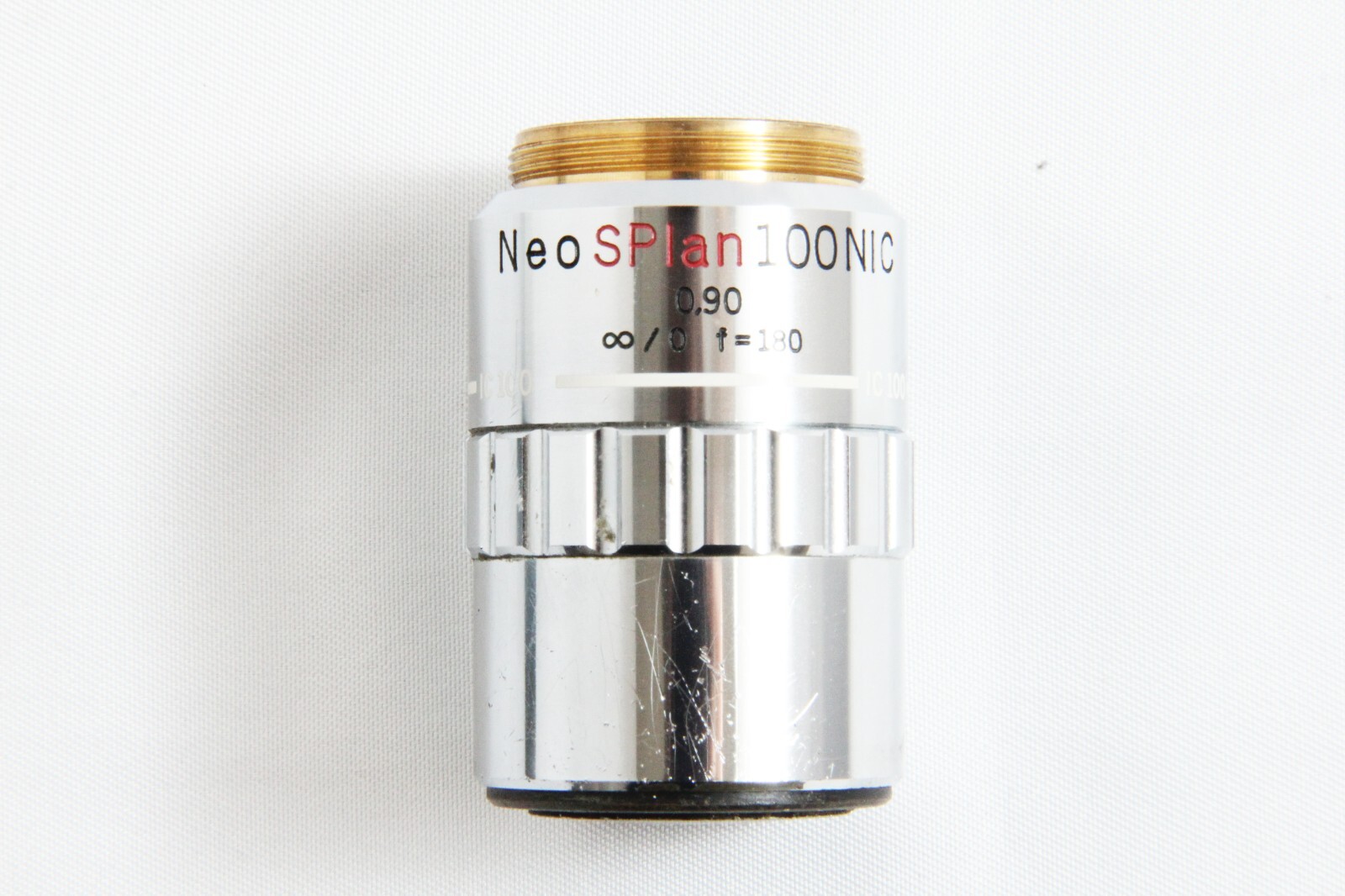 Olympus NEO SPlan 100X NIC 0.9 f=180 Microscope Objective Lens #5019
