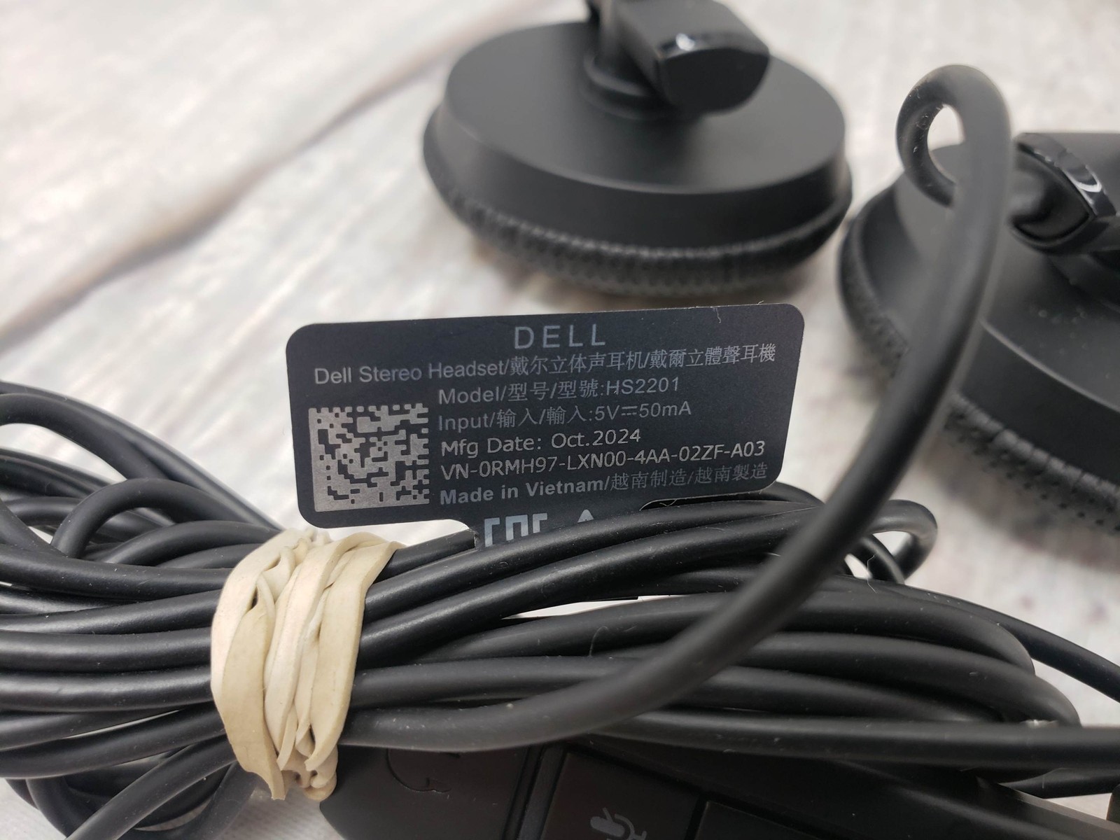 Dell Stereo Headset HS2201 USB RMH97, Used, Great Condition