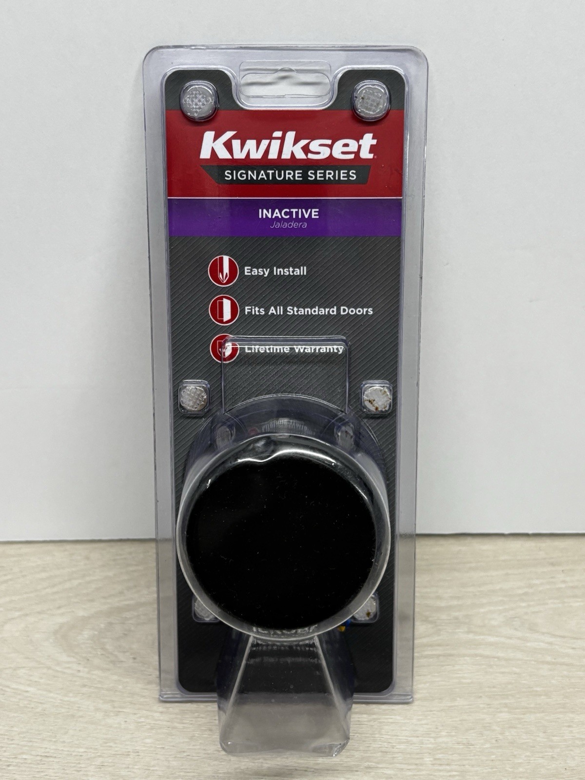 Kwikset Pismo Dummy Inactive Dummy Door Knob Matte Black 97881-043
