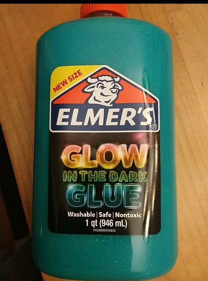 Elmers Glue Glow In The Dark Largest Size 32oz Glue 1 quart  Great For SLIME