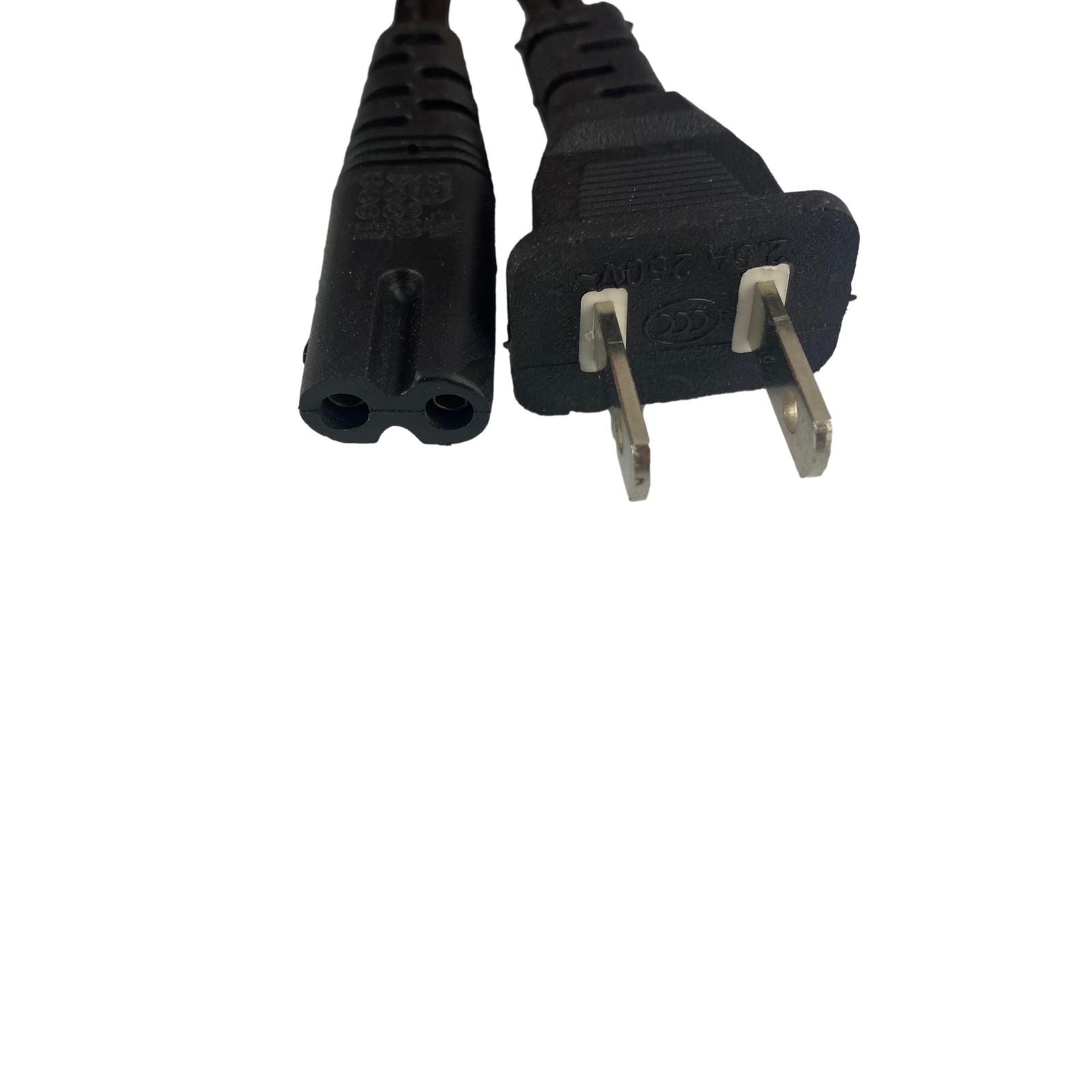 Universal 2-Prong C7 Figure-8 AC Power Cord Cable for TV Monitor Audio PS2 PS3