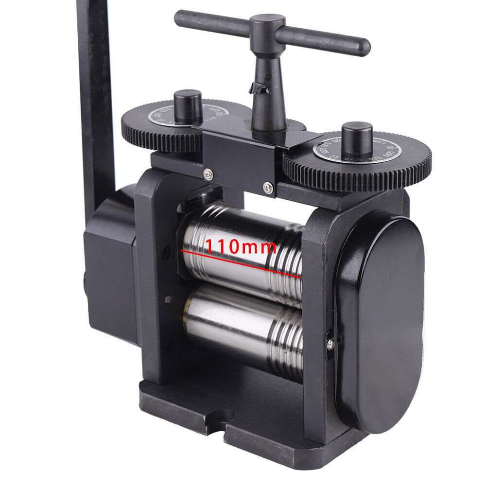 110mm Manual Combination Rolling Mill Machine Jewelry Press Equipment & Handle