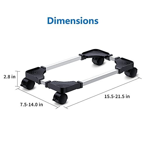 Computer Tower Stand - Adjustable PC Stand for Most Desktop Towers - Elevate