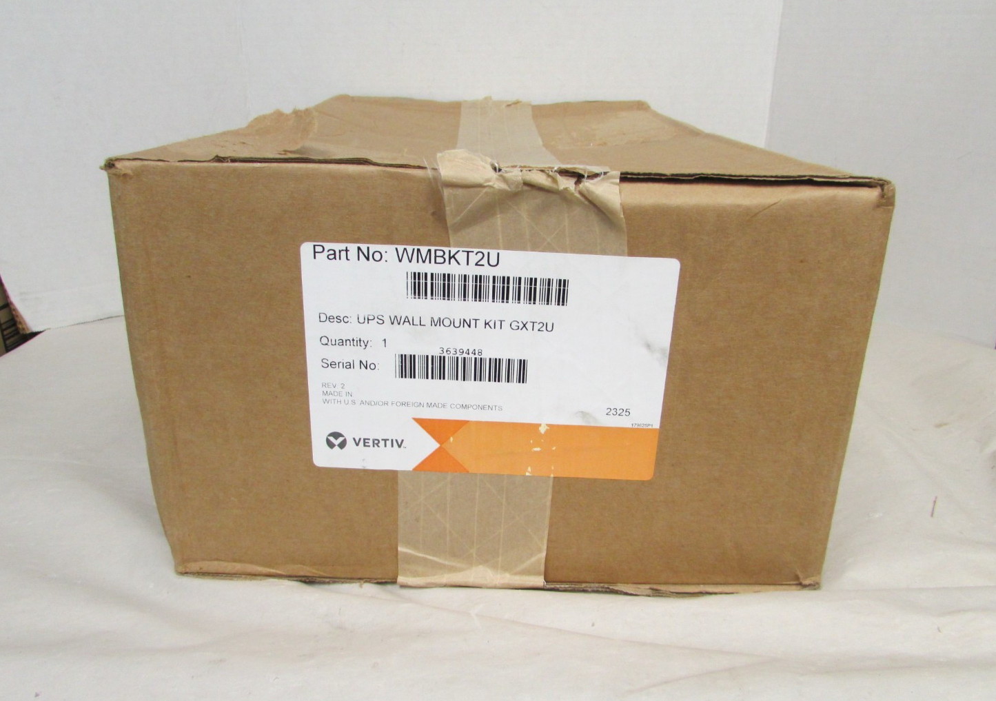 Vertiv - WMBKT2U - Vertiv Liebert UPS Wall Mount Kit GXT 2U (WMBKT2U)