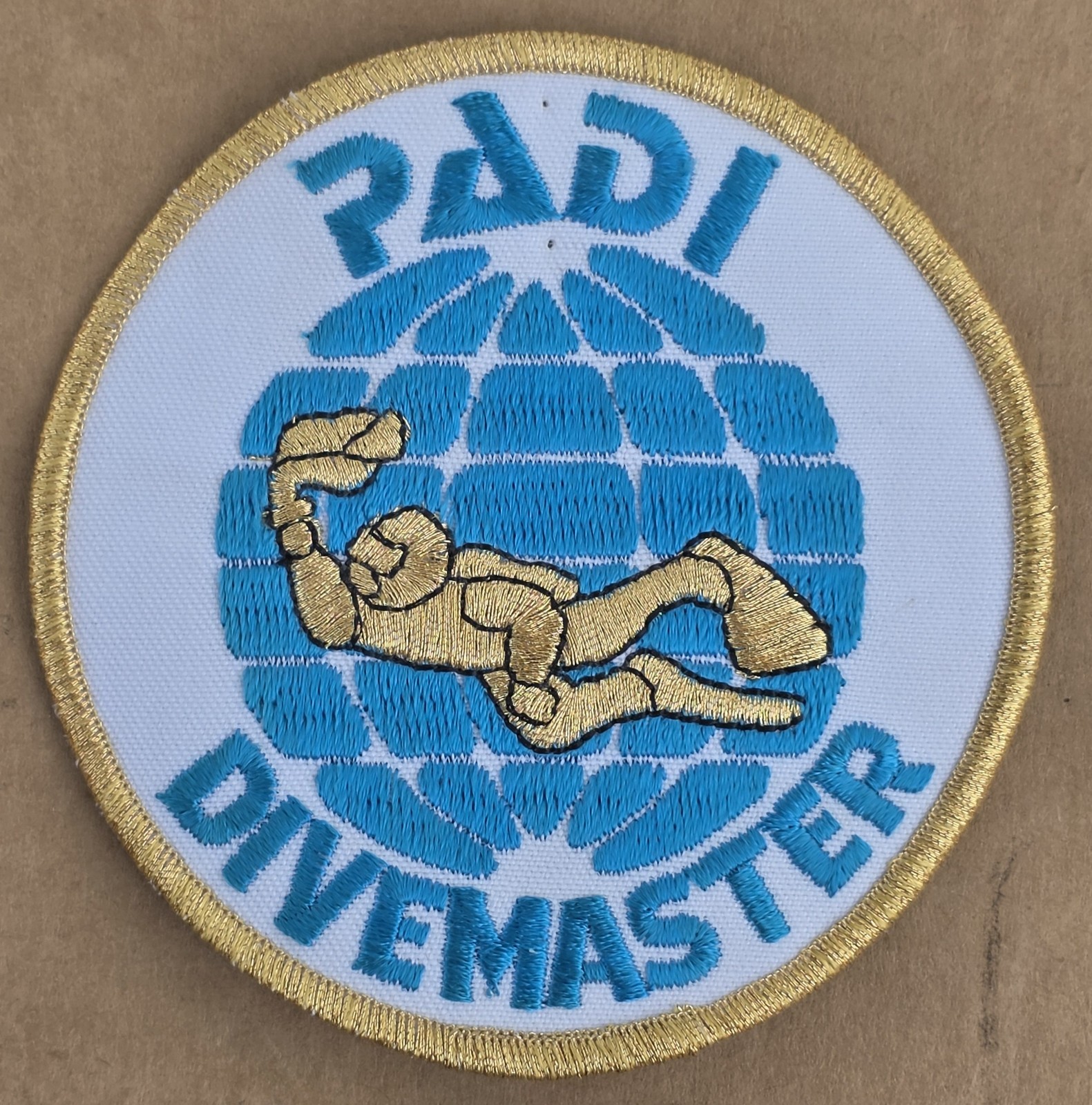 PADI (Professional  Association of Dive Instructors) Divemaster Patch 4"