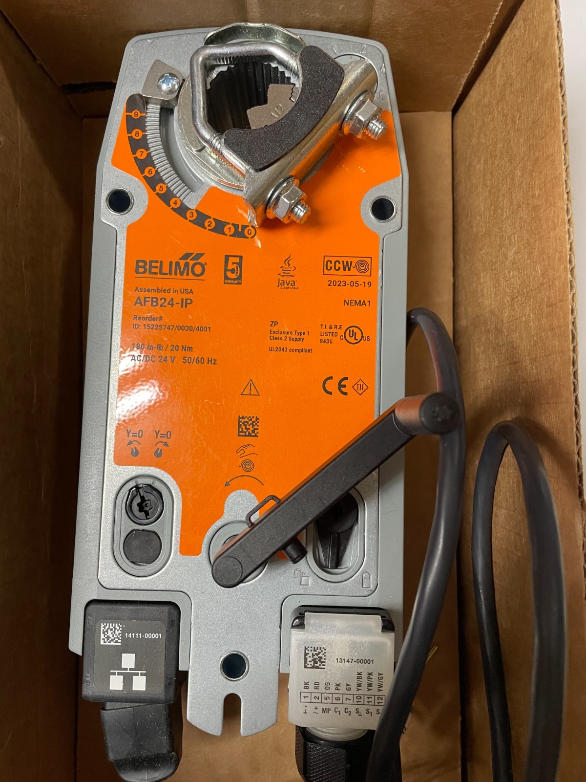 BELIMO AFB24-IP FAIL SAFE ACTUATOR