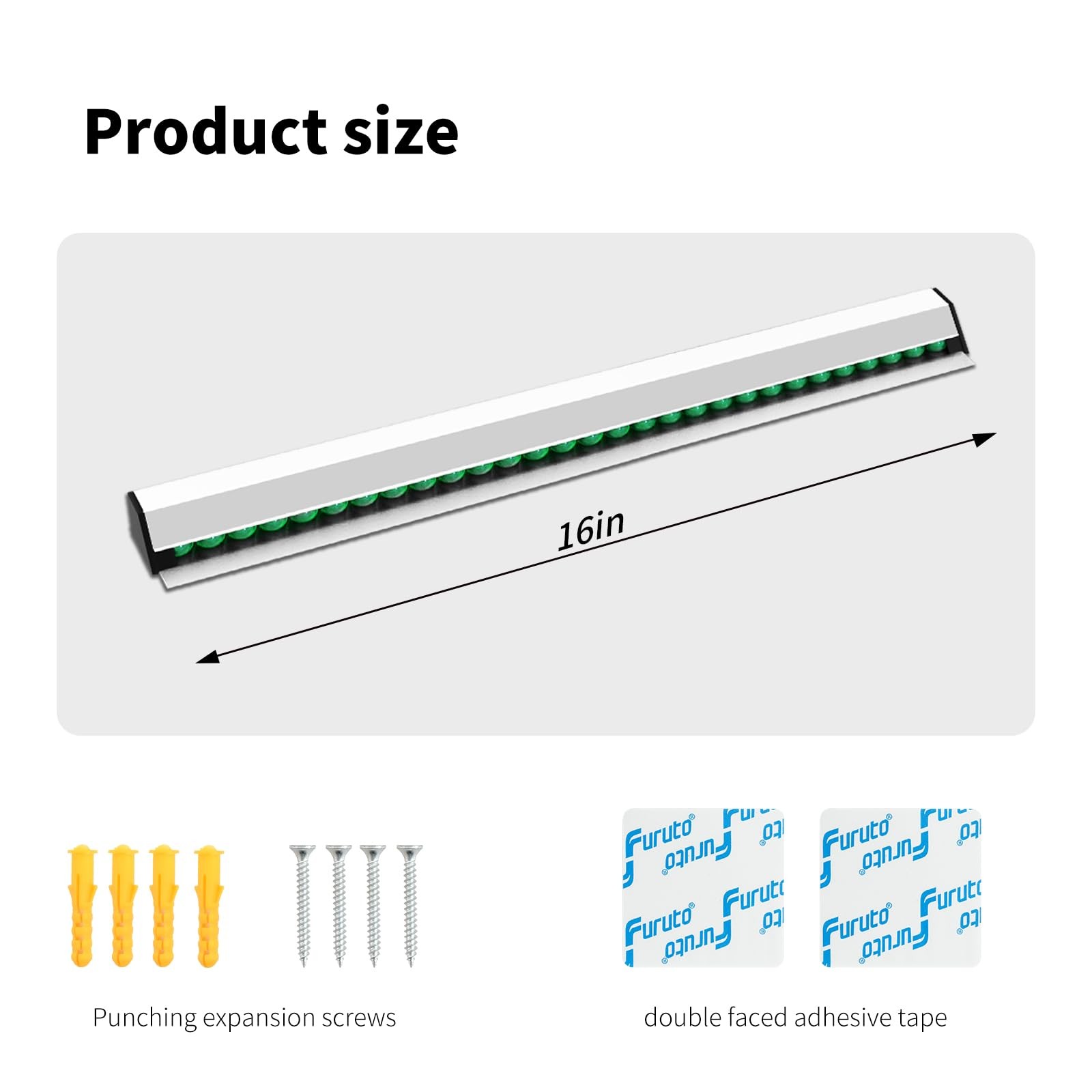2 PCS Restaurant Ticket Holder Order Receipt Rail Display Slide 16 Inch