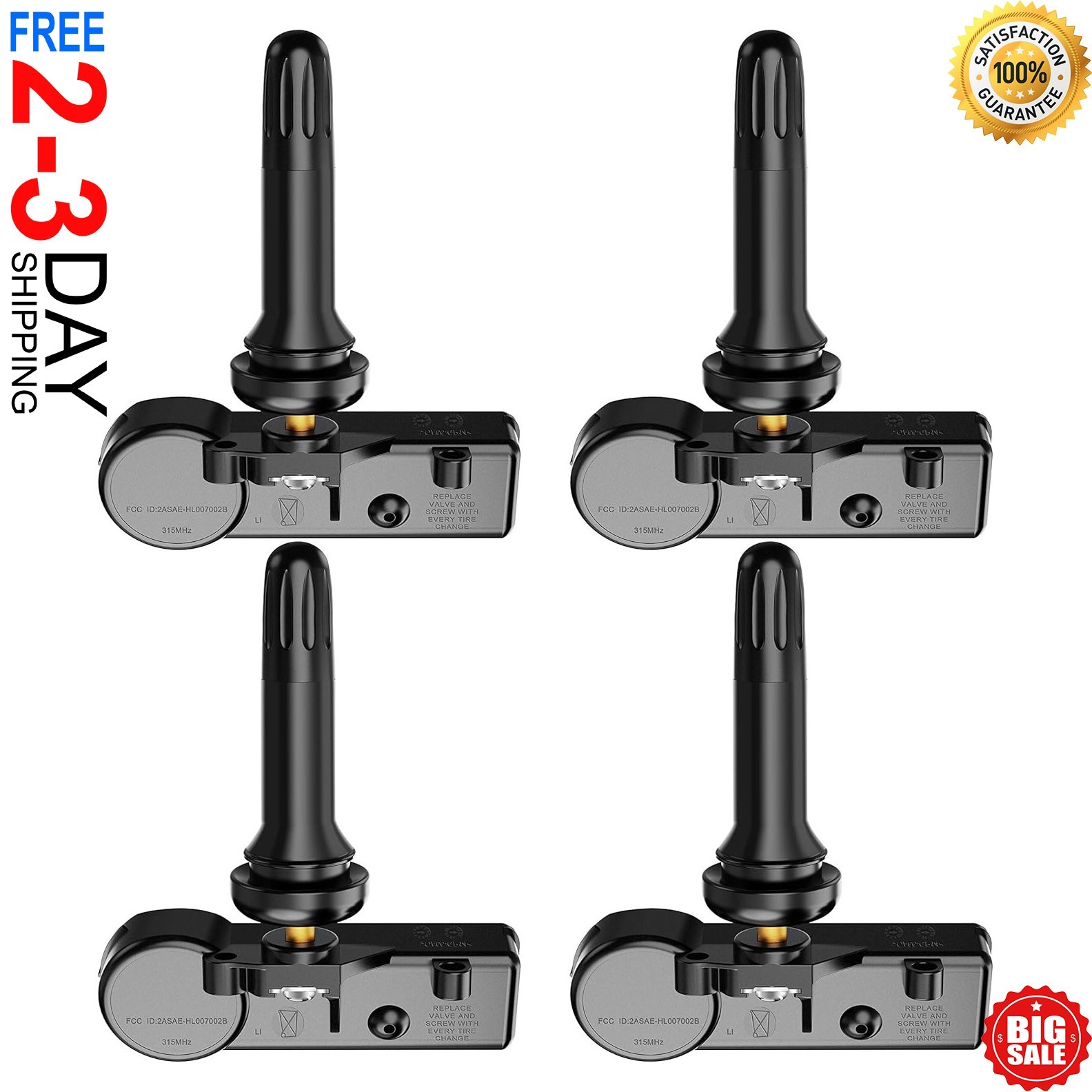 Sensores De Llantas 4 Pcs Sistema De Control De Presion De Neumaticos Programado