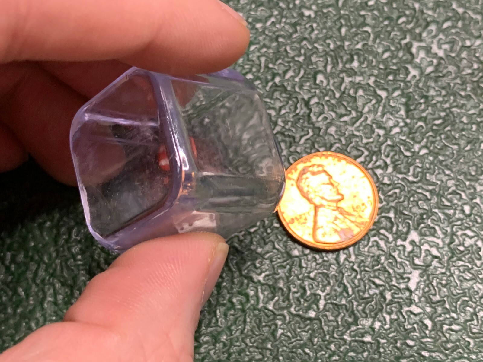 Triple D6 Nested Dice | Clear 19mm Shell 3 Micro Cube | D&D RPG Red