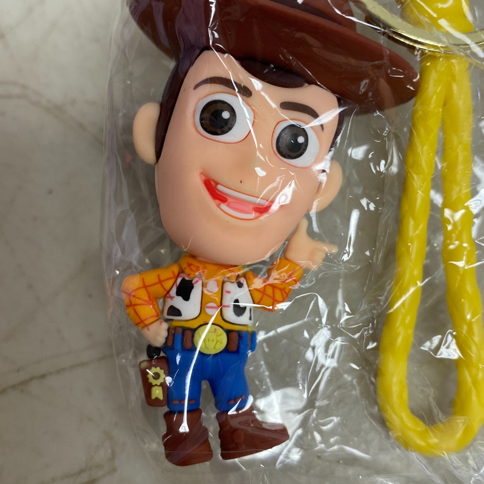 Disney Toy Story Woody 3D Silicone Keychain Key Ring Bag Charm New