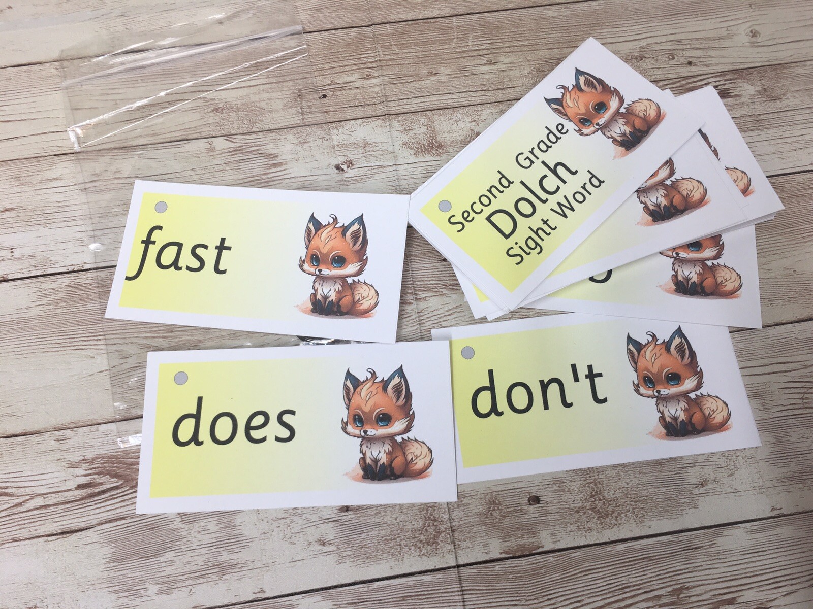 DIY PRINTED / UNCUT Literacy Learning Resource Dolch Second Grade Sight Word