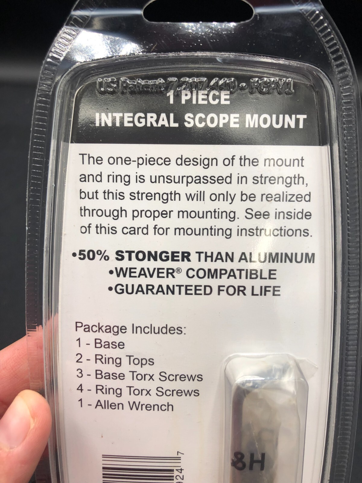 H&R Integral Scope Mount 1-pc Base & Rings Black 72924 - Medium Black