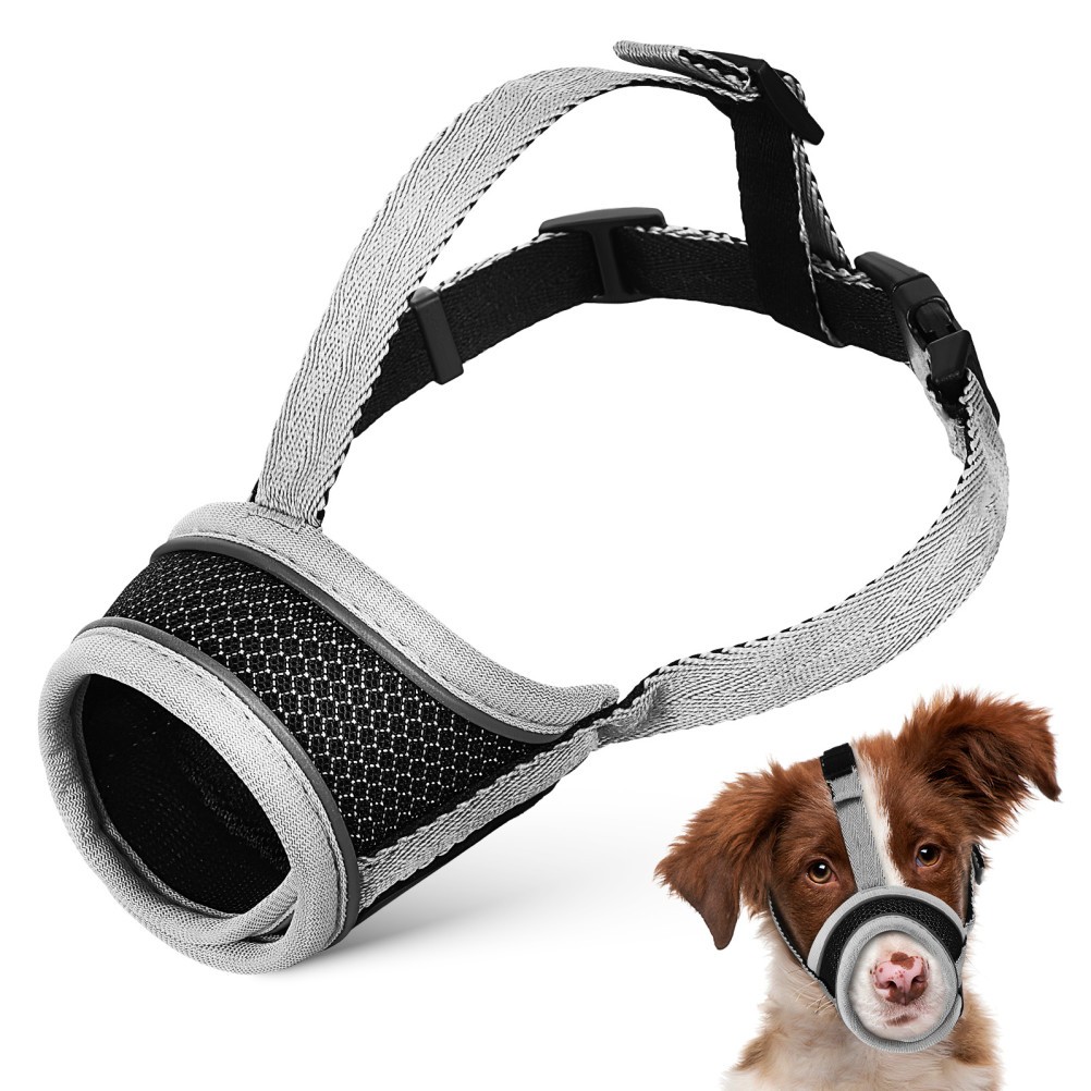 Muzzle for Medium Sized Dog Small Biting Mouth Guard Breathable Mesh Muzzles