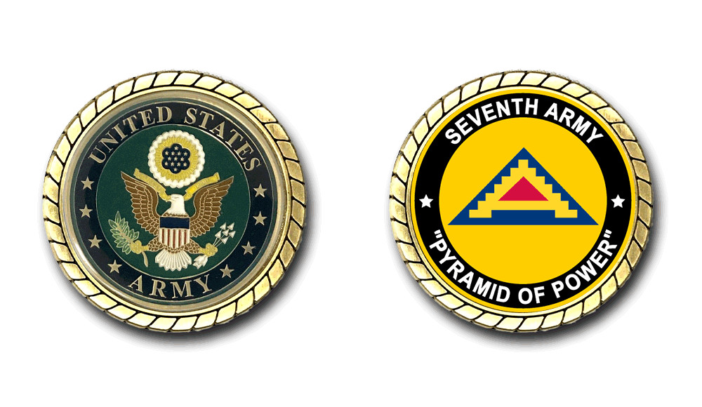 US Army Seventh Army Challenge Coin Officially Licensed