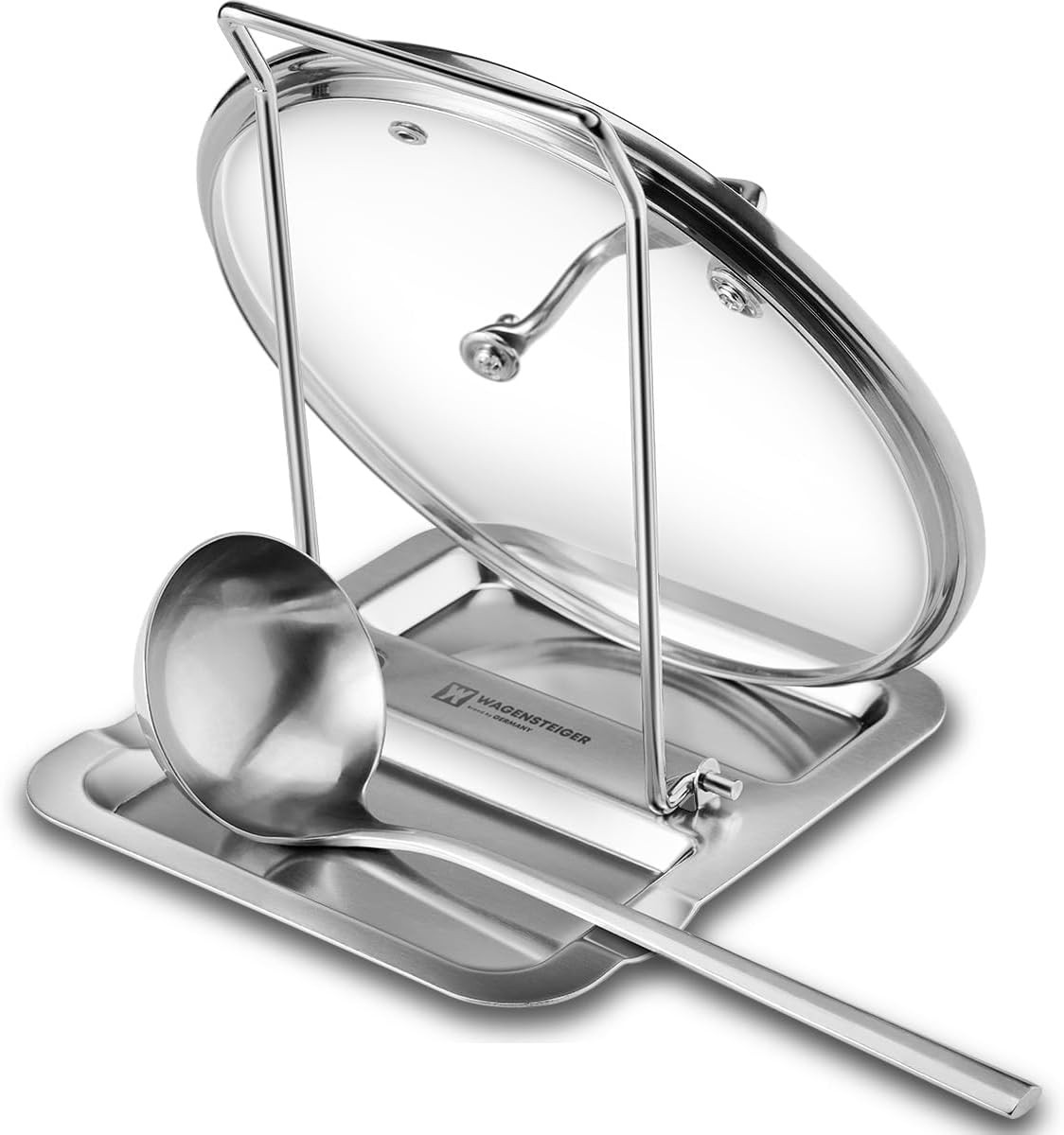 Foldable Stainless Steel Pot Lid Rest Ladle Holder Multifunctional Kitchen