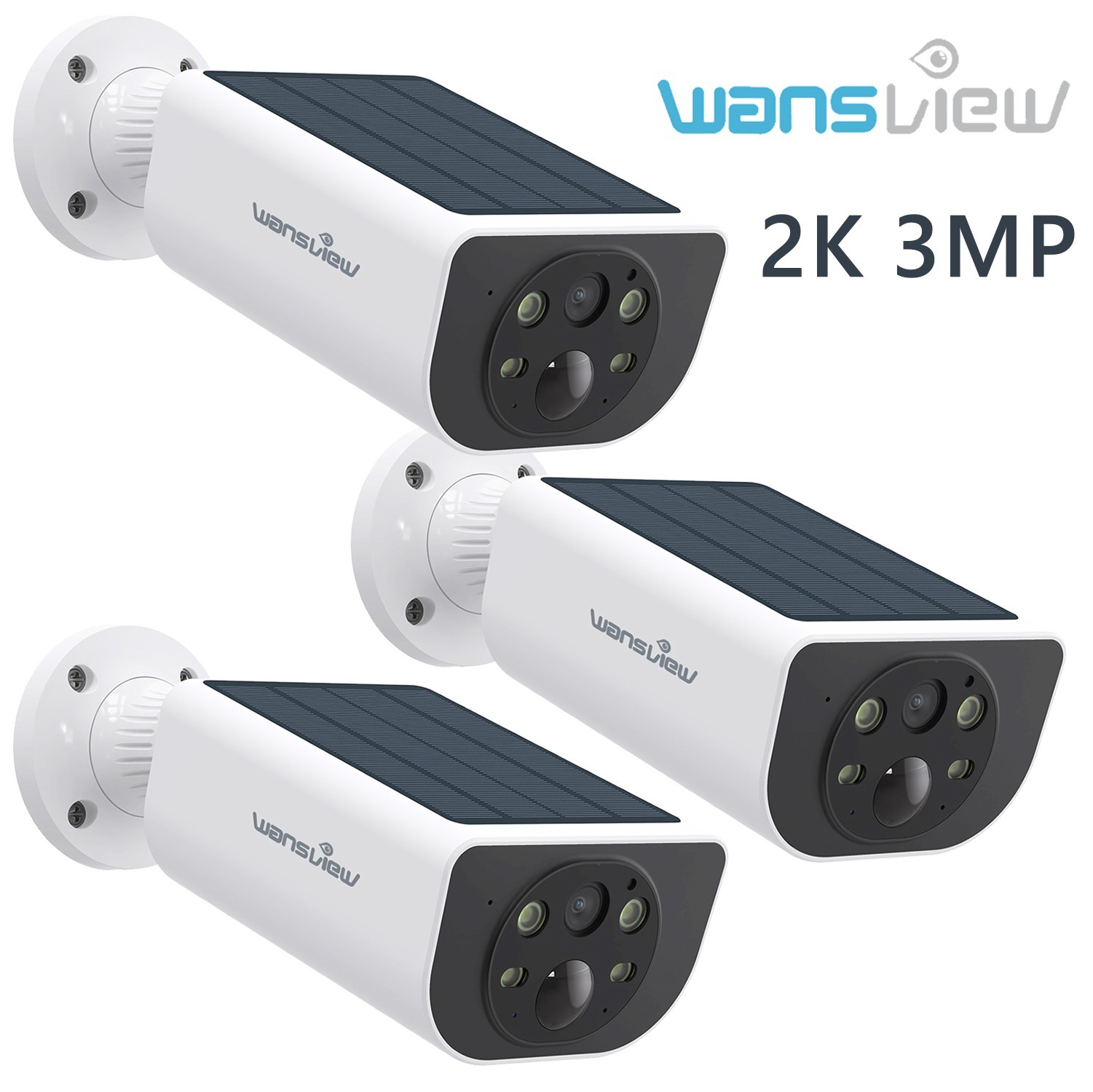 Wansview Solar Battery Powered Wireless Security Camera System Outdoor Home Wifi