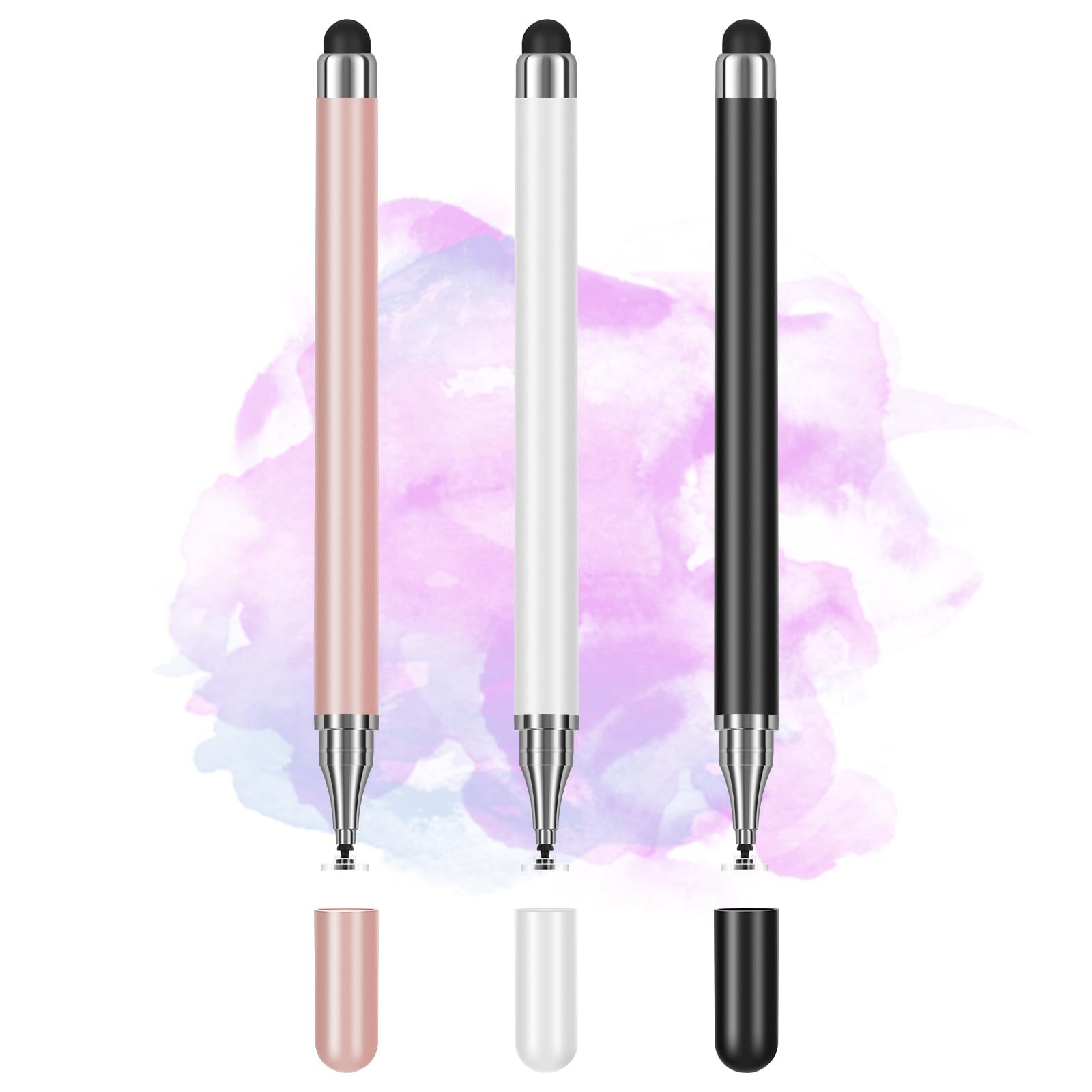 3-Pack Tablets Stylus Pen for All Touchscreen with Precision Disc Tip, D