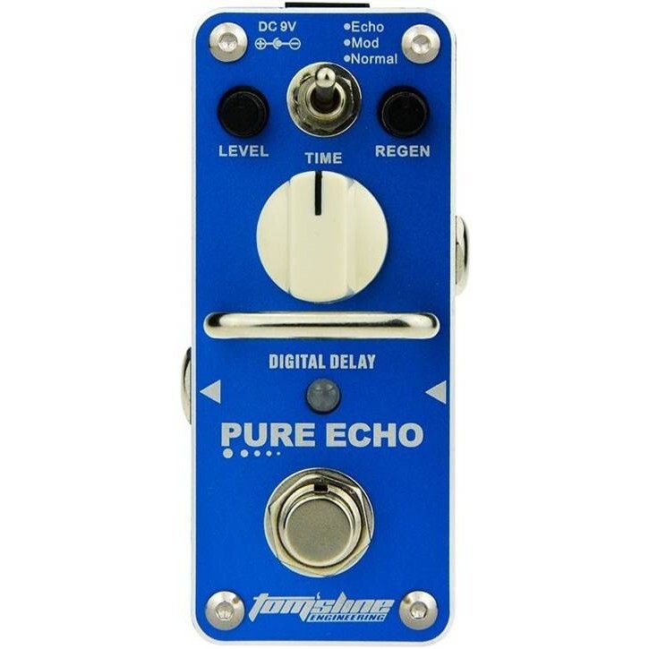 Tomsline Engineering AR-APE-3 “Pure Echo” Delay Guitar Effects Pedal, Blue