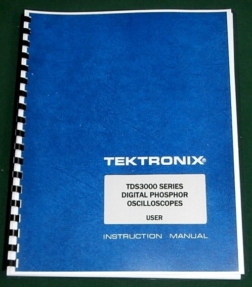 Tektronix TDS3000 Series User Manual: Comb Bound & Protective Covers